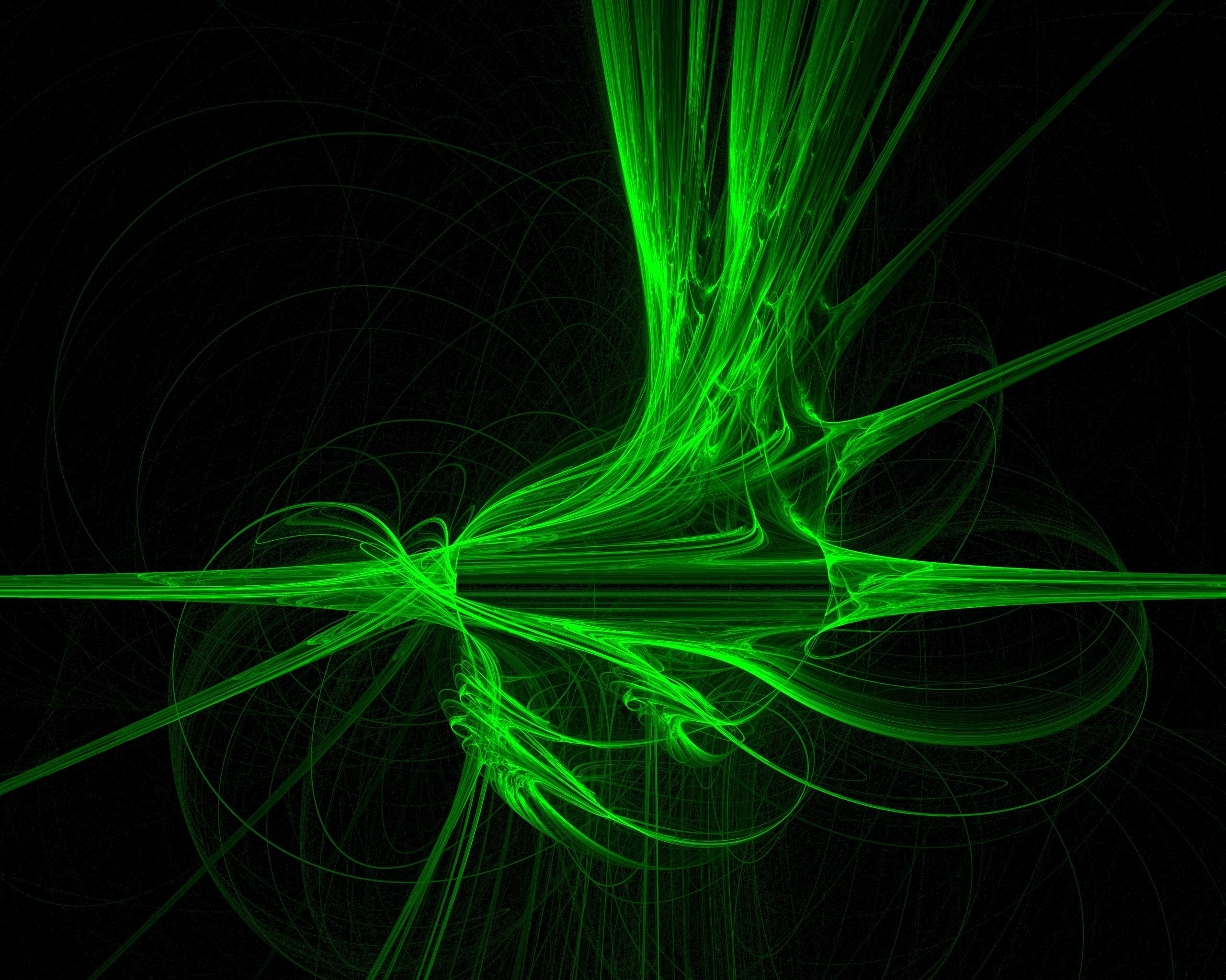 Abstract Green CG Wallpaper: A Stunning Display of Digital Art