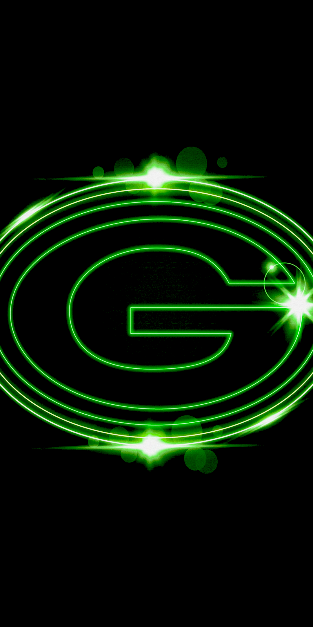 Green Bay Packers Wallpaper 4K, Black background, Logo, NFL team