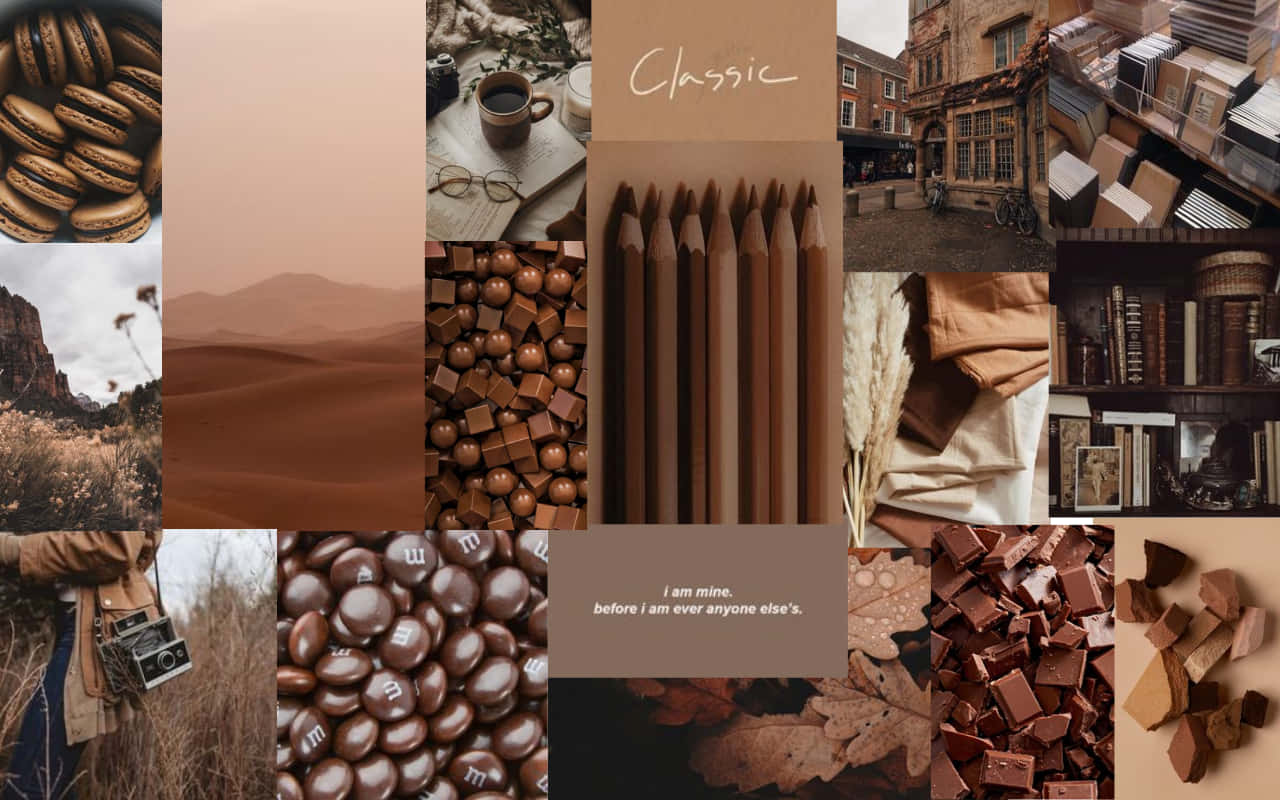 Download A moody yet cozy aesthetic with brown tones