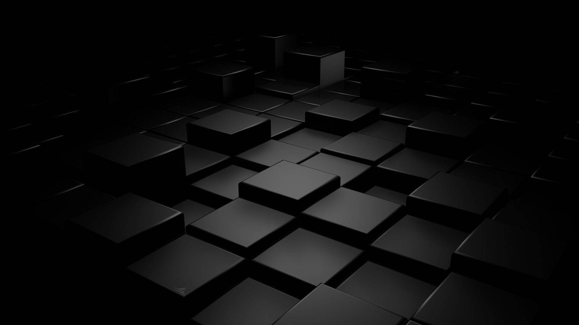 Black 3D Wallpaper