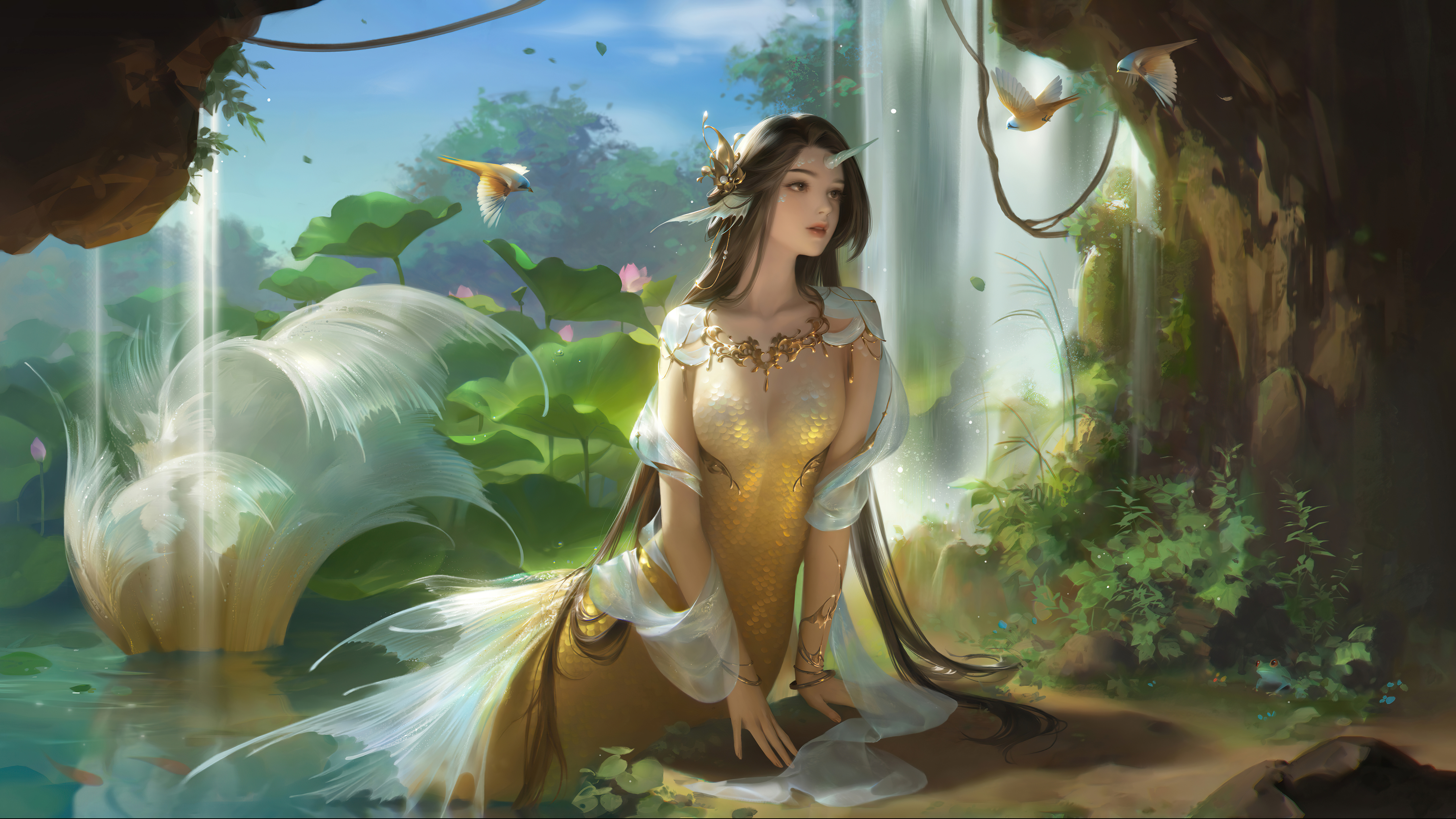 Meramaid Fantasy 5k Wallpaper, HD Artist Wallpaper, 4k Wallpaper, Image, Background, Photos and Picture