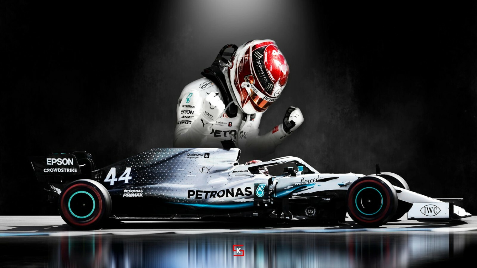 Formula 1 Mercedes Benz F1, Lewis Hamilton High Quality 22inx17in Art Poster