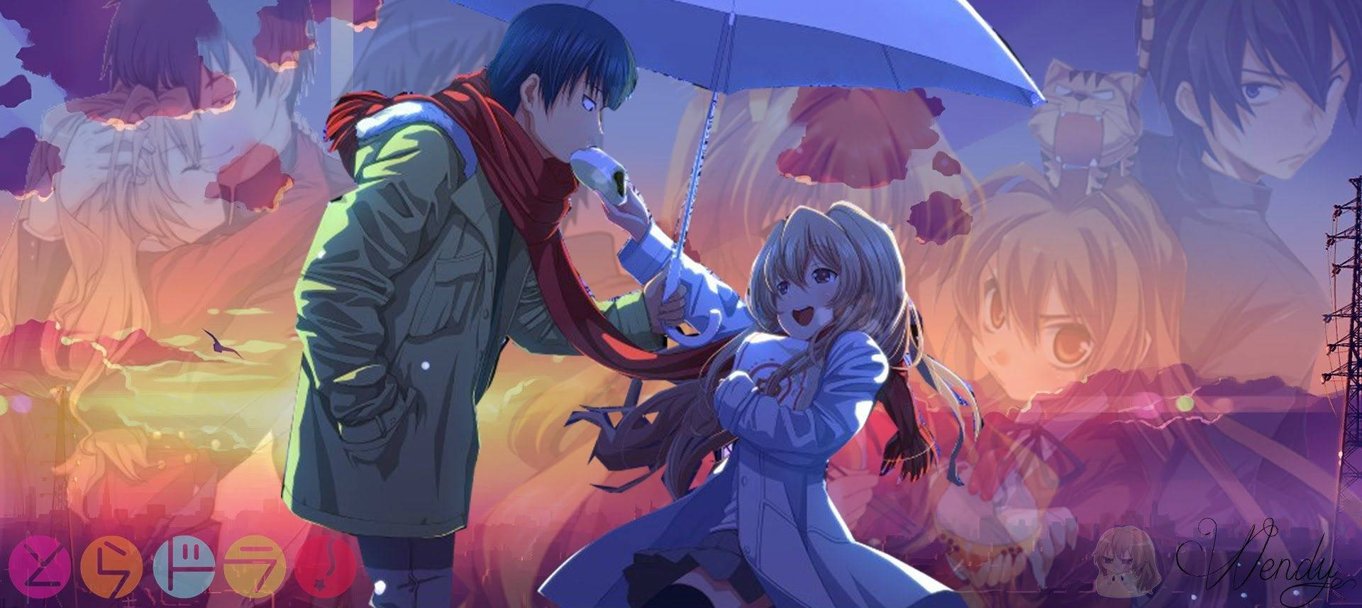 Romantic Toradora Fan Art Wallpaper
