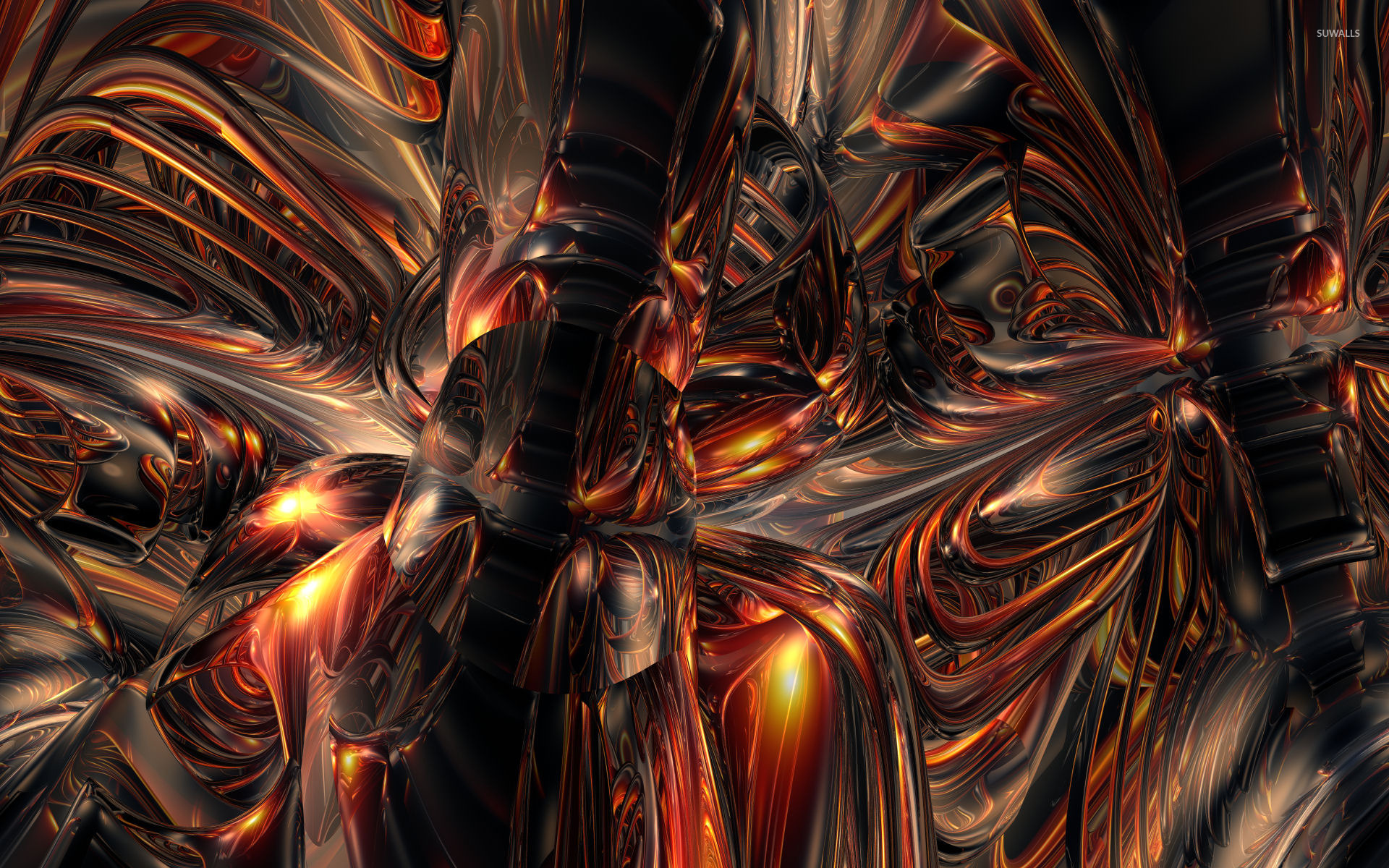 Melting metal wallpaper wallpaper