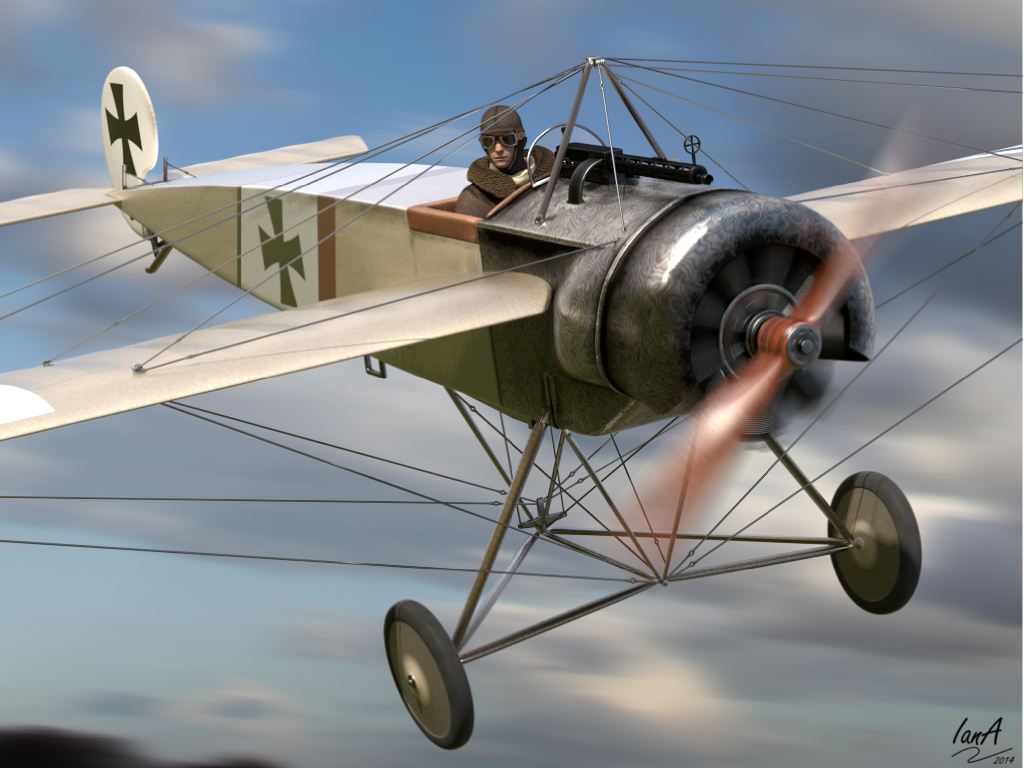 Fokker Eindecker and Vickers 'Gunbus' in Progress Artists Community