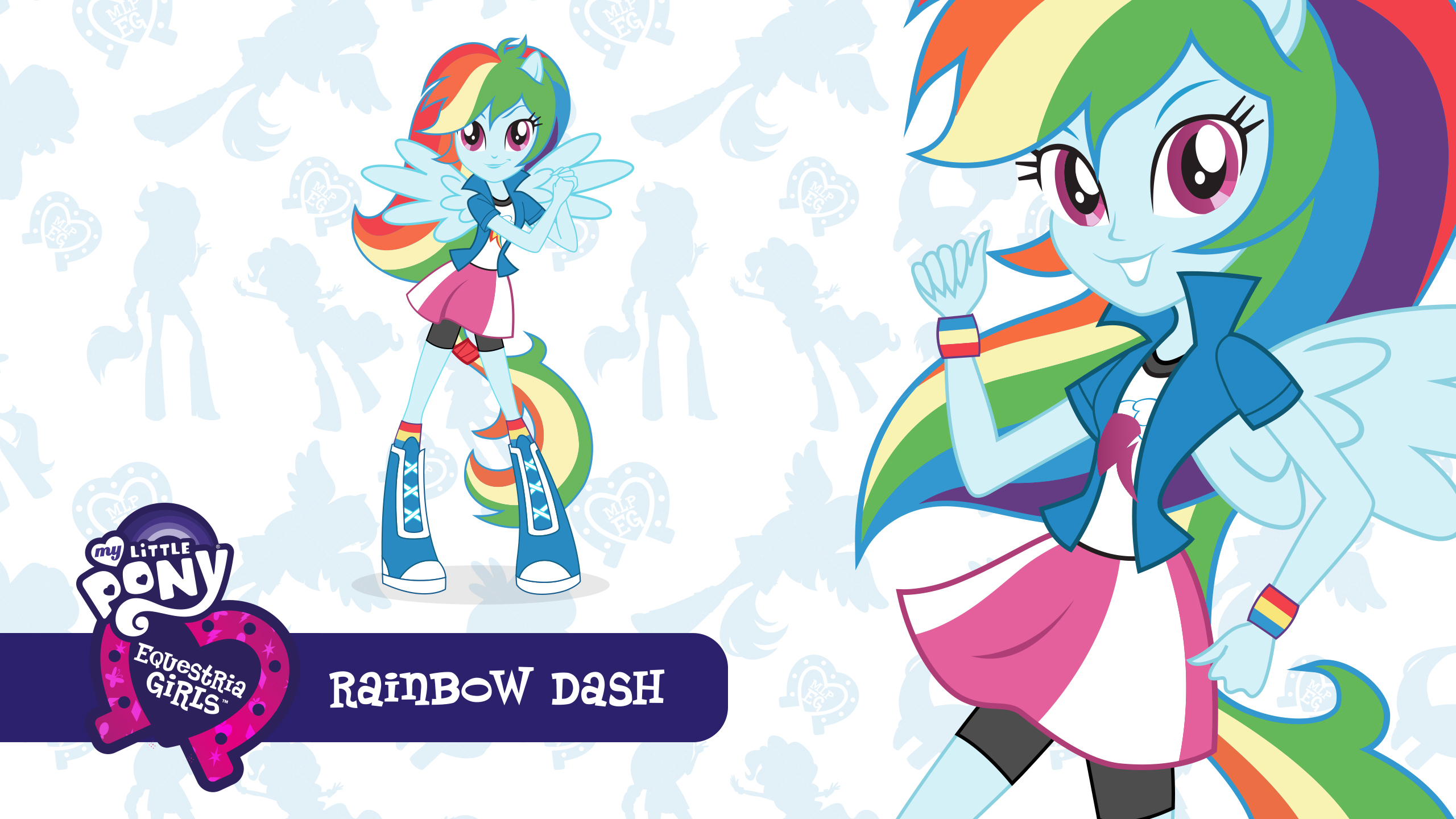 Download Rainbow Dash TV Show My Little Pony: Equestria Girls HD Wallpaper