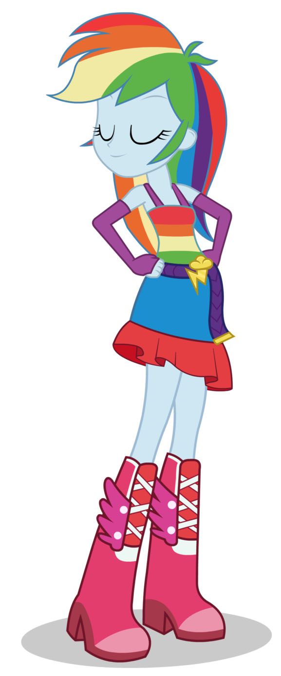 My Little Pony Friendship Is Magic Equestria Girls Rainbow Dash. She look so so so cool!