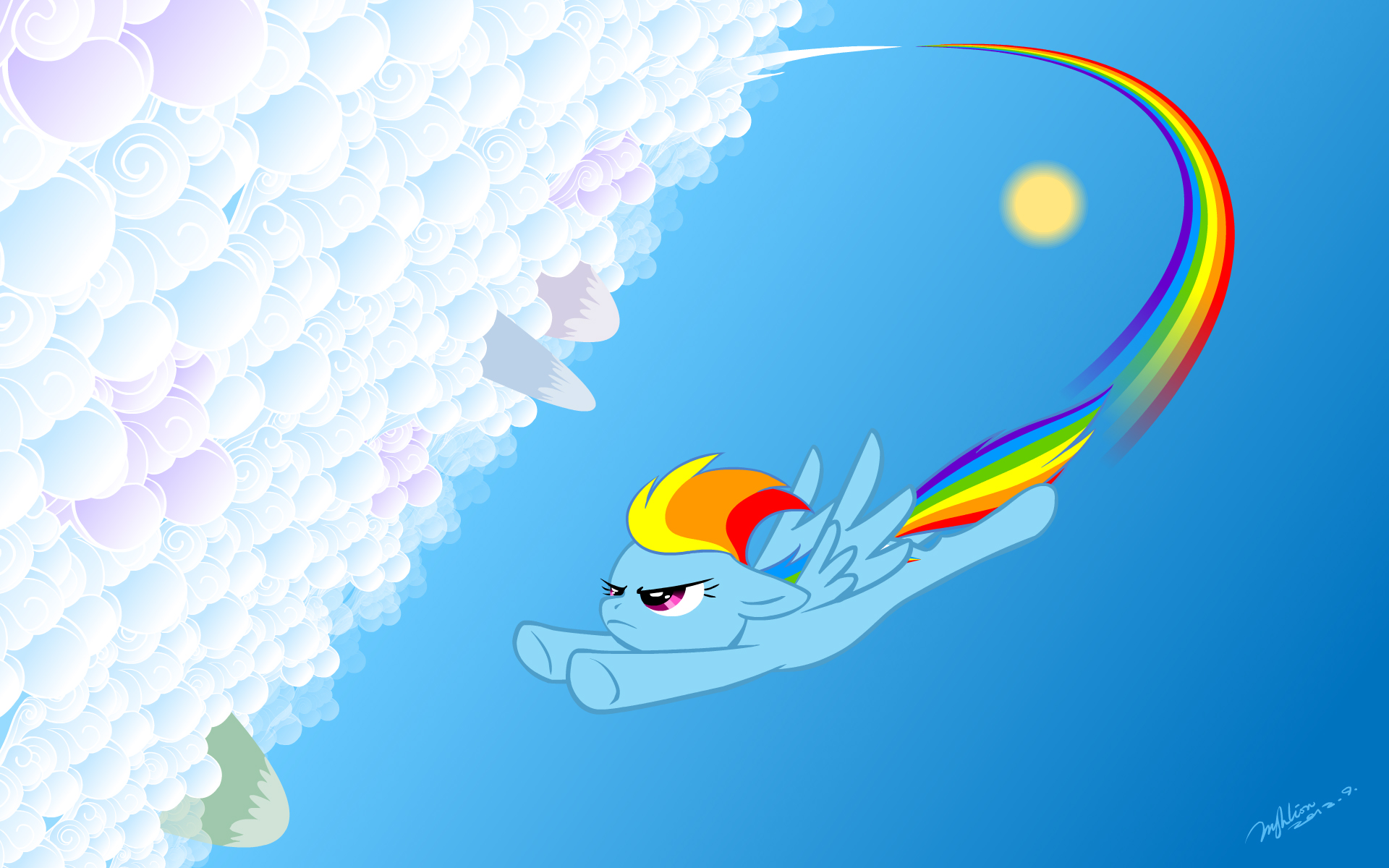 Rainbow Dash Wallpaper by hyhlion - Fur Affinity [dot] net