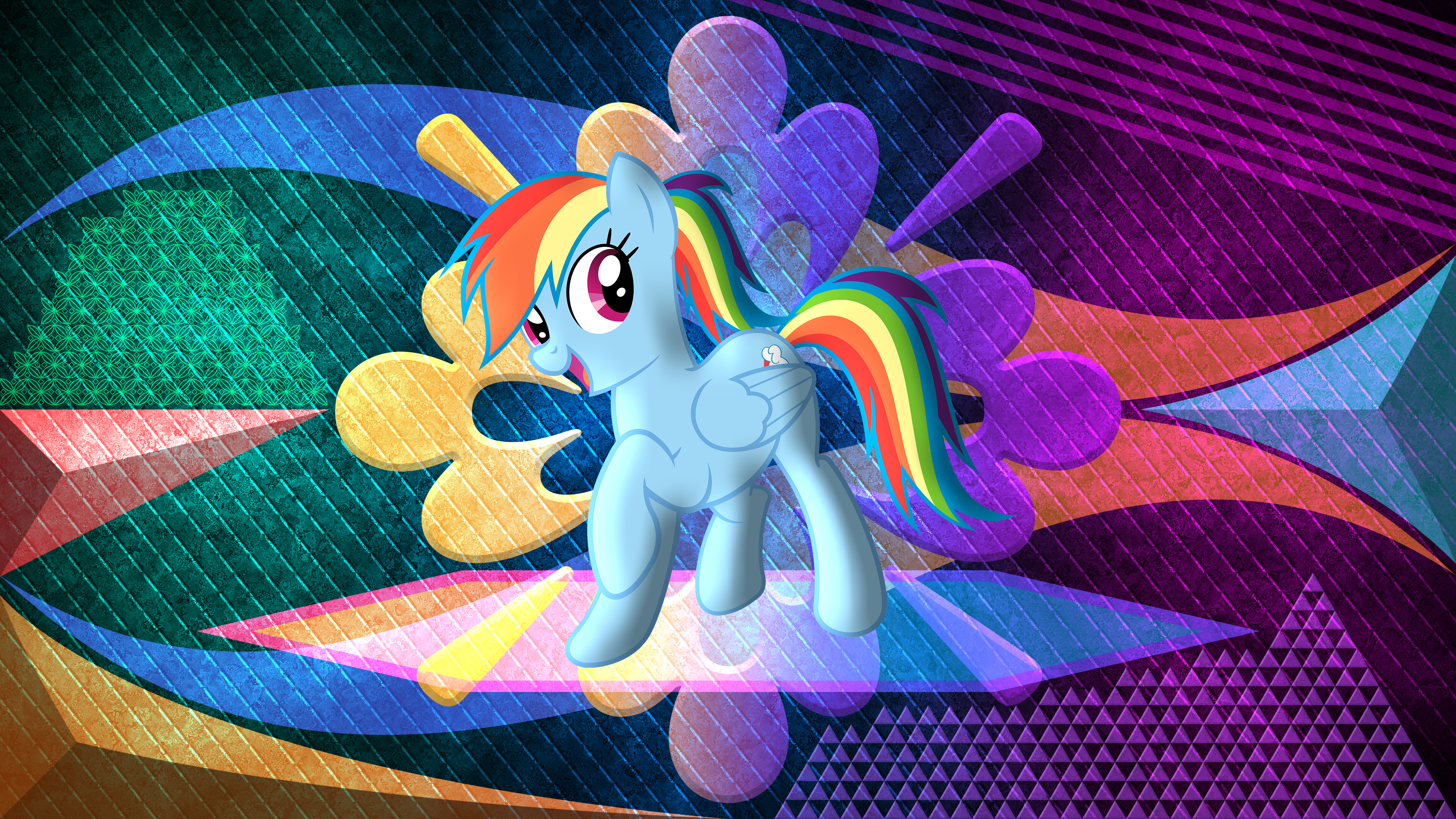 Download Rainbow Dash TV Show My Little Pony: Friendship Is Magic 4k Ultra HD Wallpaper