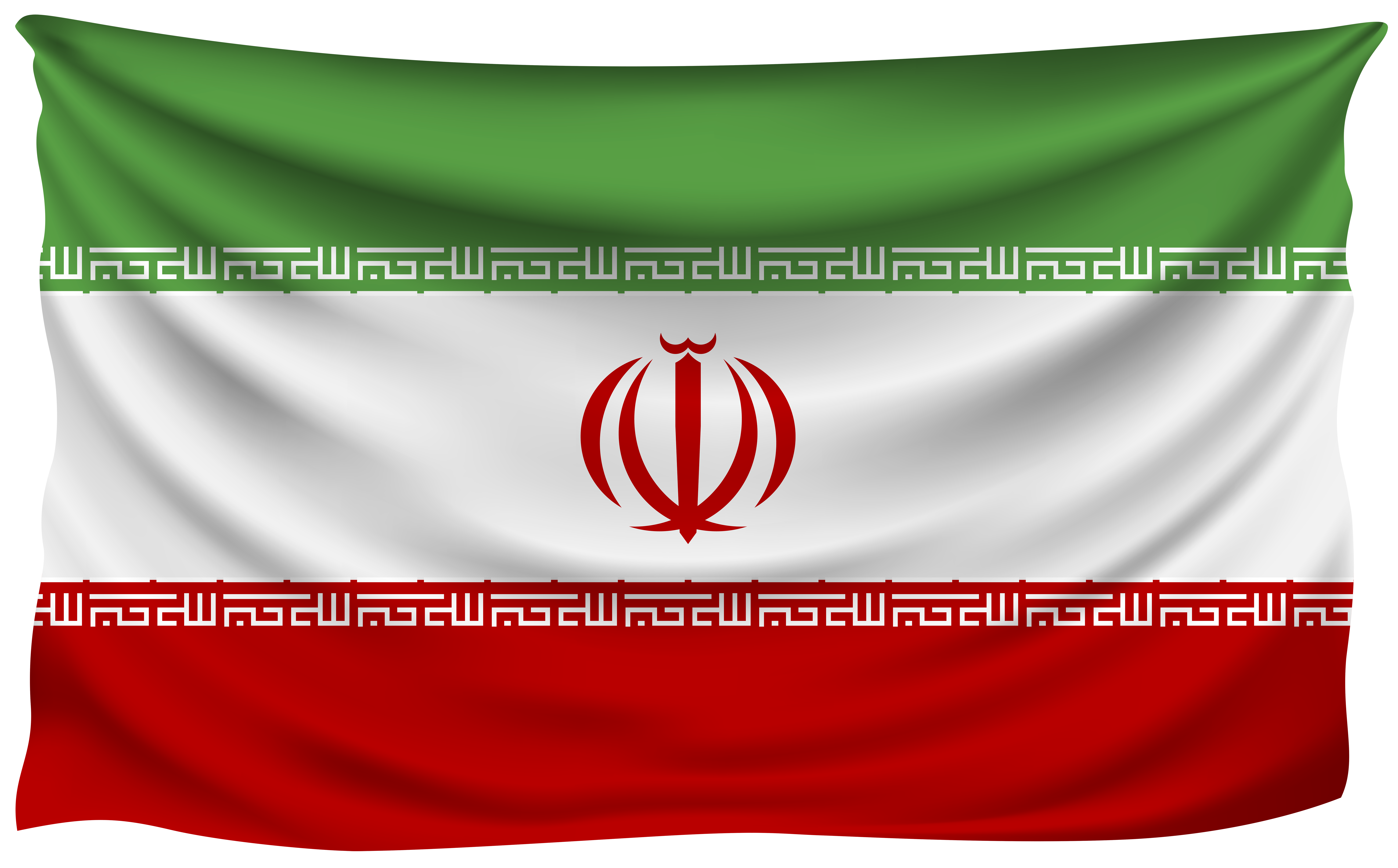 Iran Wrinkled Flag​-Quality Free Image and Transparent PNG Clipart
