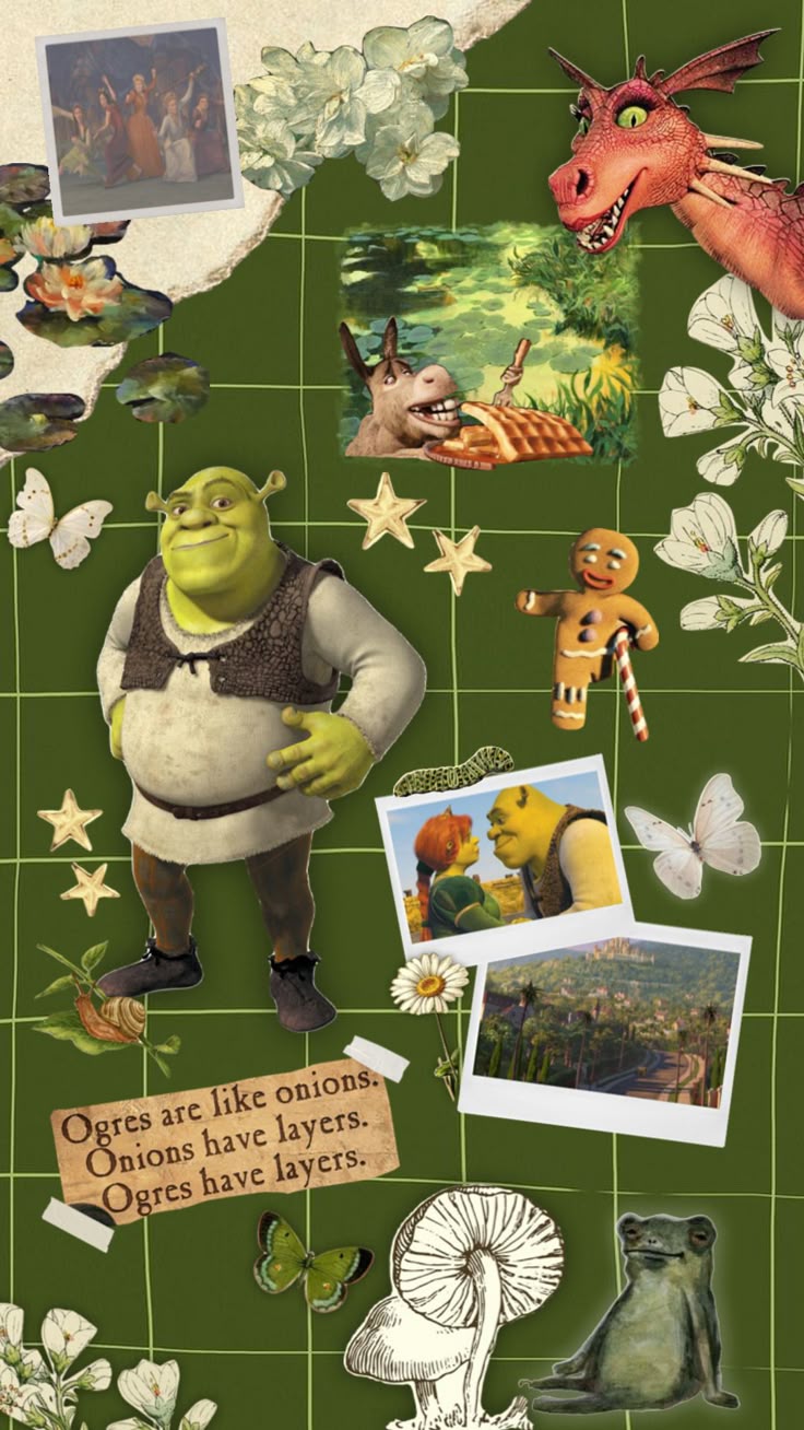 #shrek #shrekcore #movie #fiona #green #meme #wall. Cute wallpaper for android, Disney themed movie night, Funny phone wallpaper