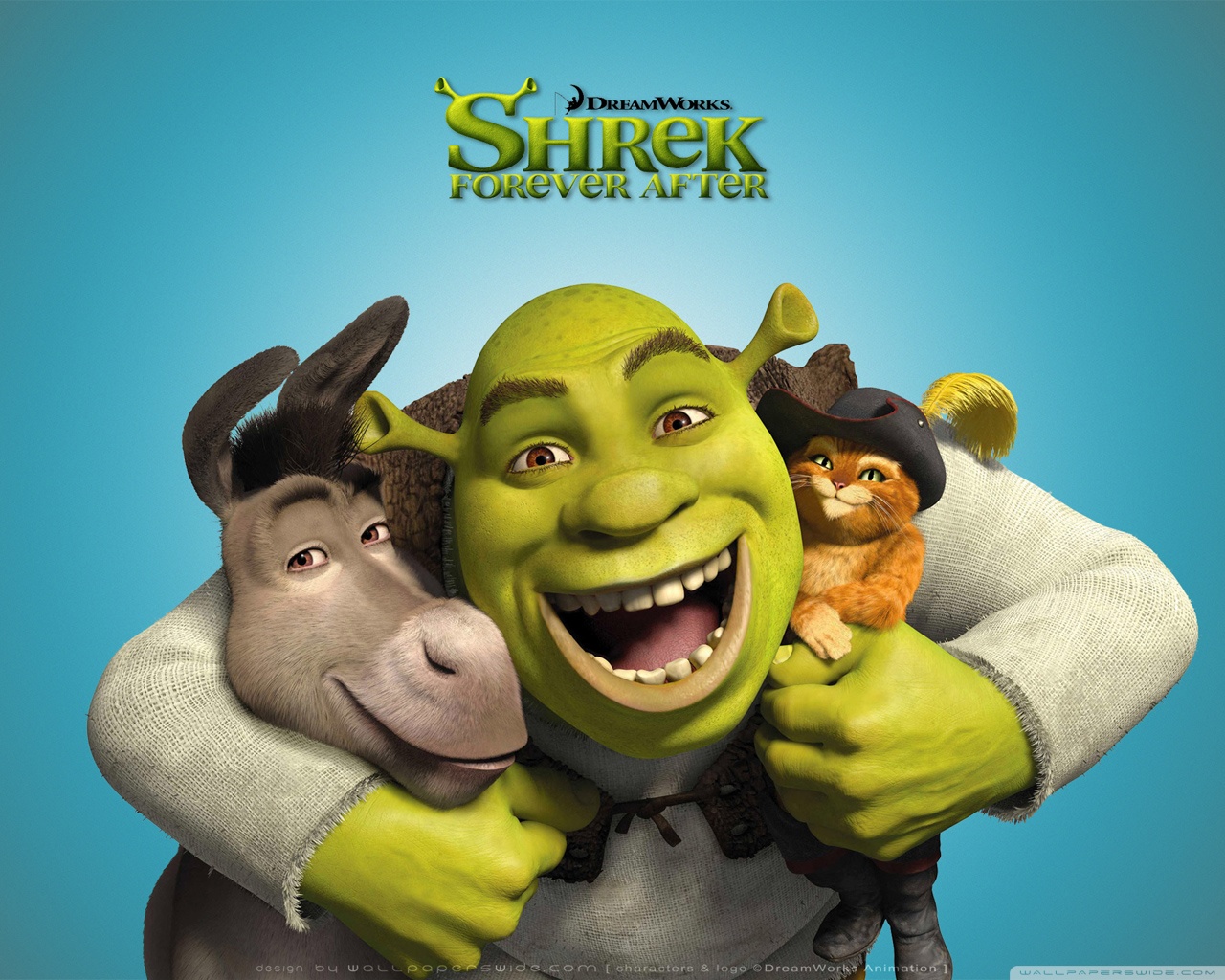 Shrek, Donkey and Puss in Boots, Shrek Forever After 4K UHD Wallpaper for UltraHD Desktop and TV, Widescreen and UltraWide Display, Smartphone and Tablet Devices