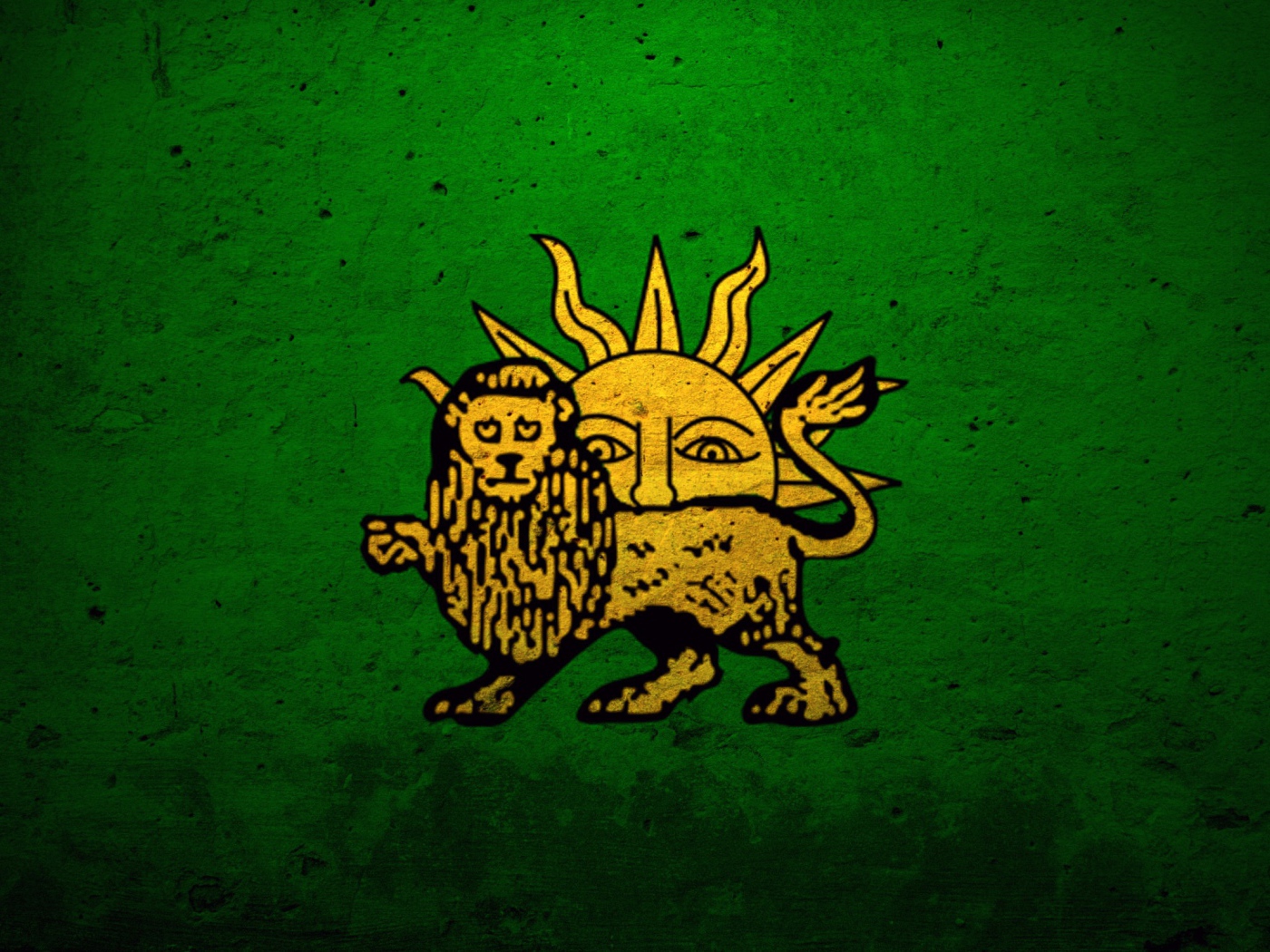 Persian Iran flag Desktop wallpaper 1400x1050