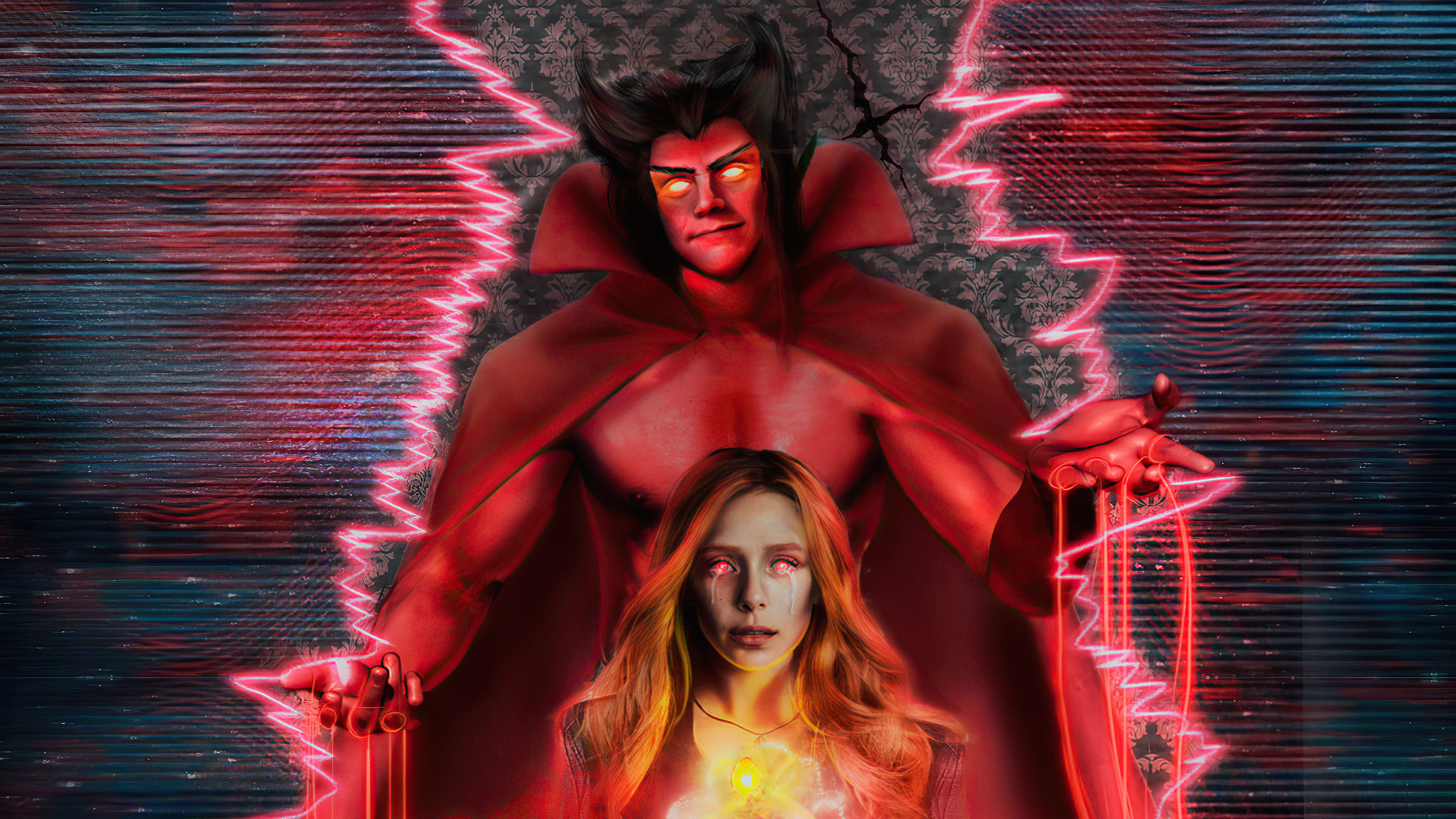 Mephisto Wanda Vision 5k iPhone 7, 6s, 6 Plus, Pixel xl , One Plus 3, 3t, 5 , HD 4k Wallpaper, Image, Background, Photos and Picture