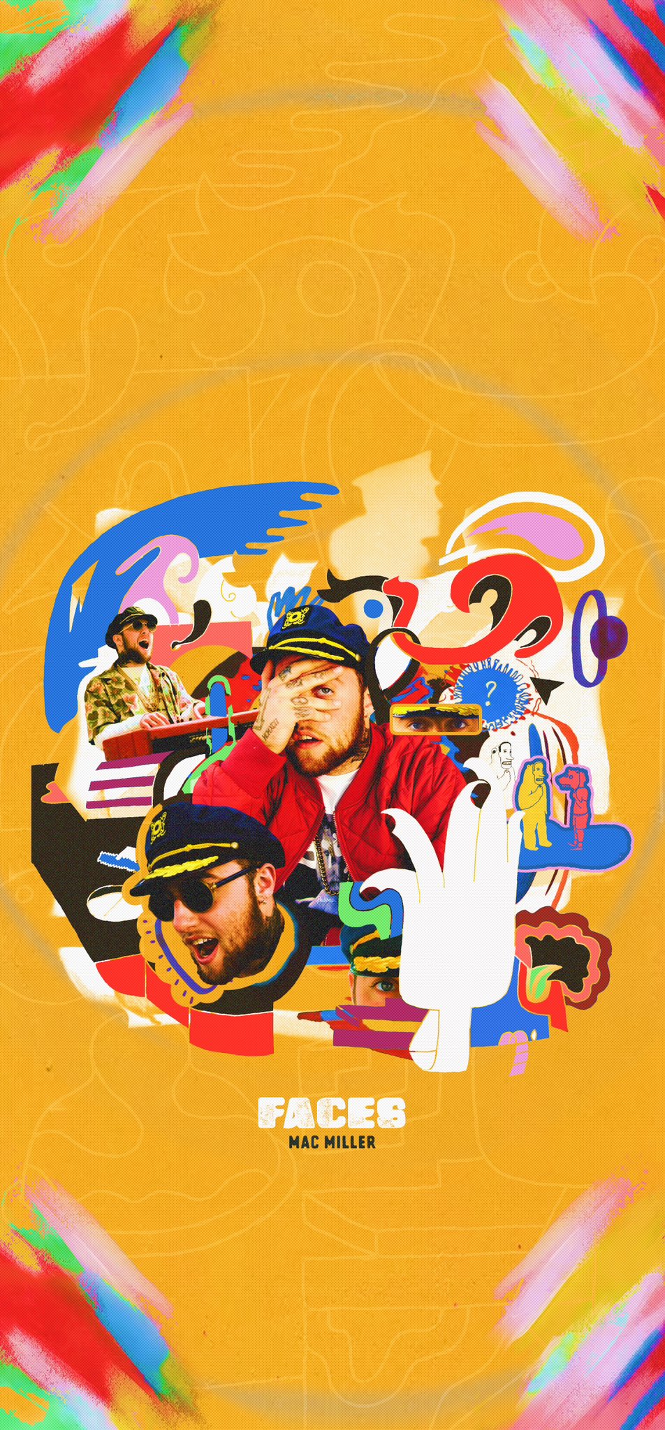 danny pleckham MILLER FACES WALLPAPER