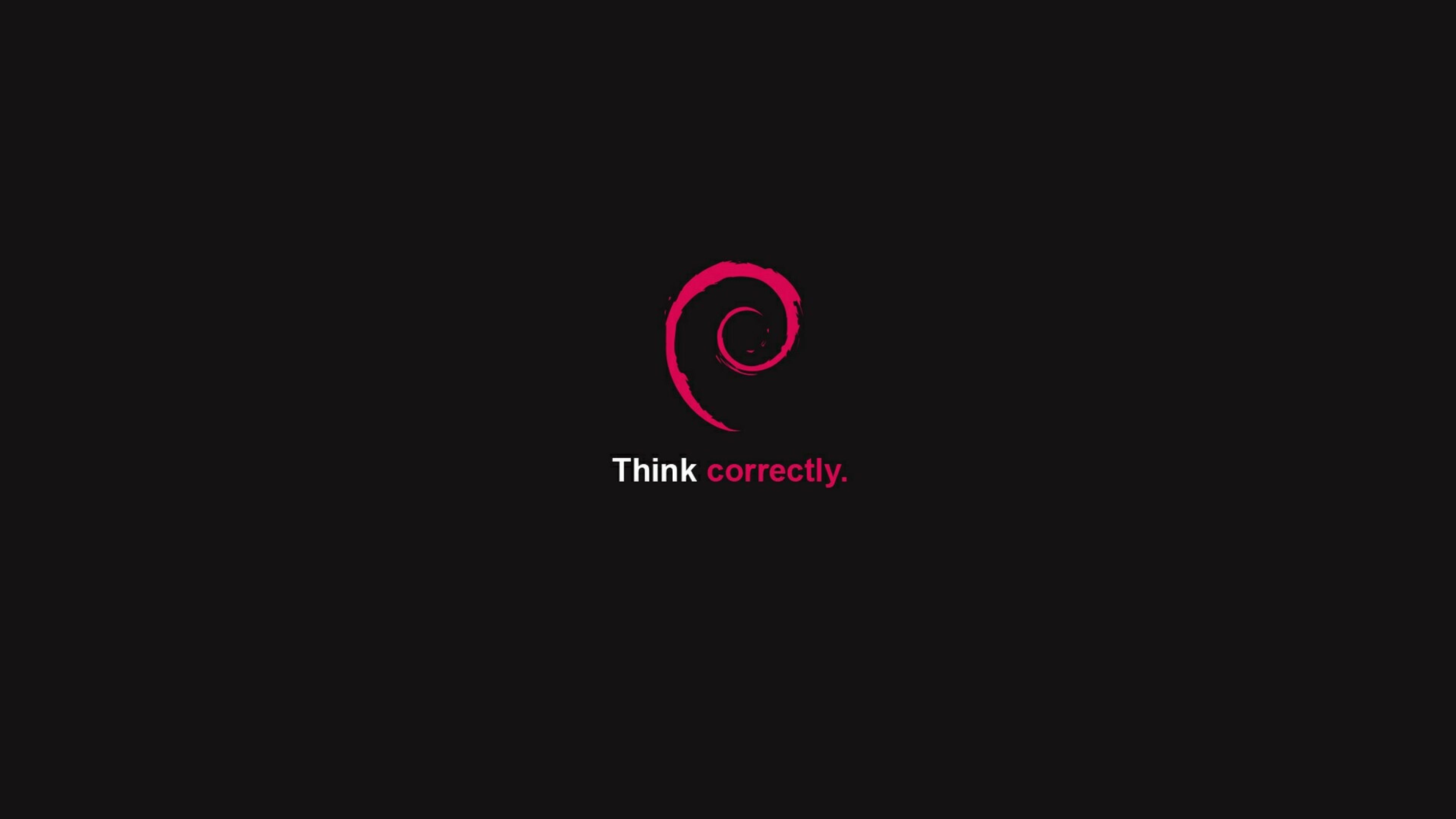 Dark Debian desktop PC and Mac wallpaper