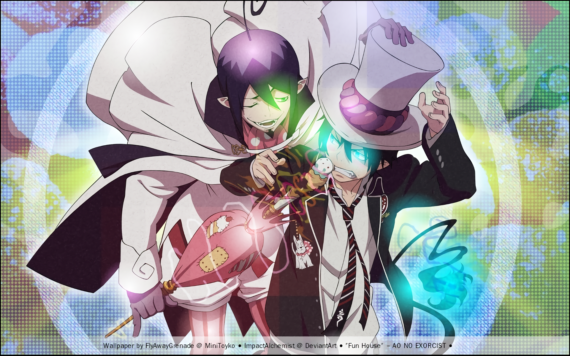 Download Rin Okumura Mephisto Pheles Anime Blue Exorcist HD Wallpaper