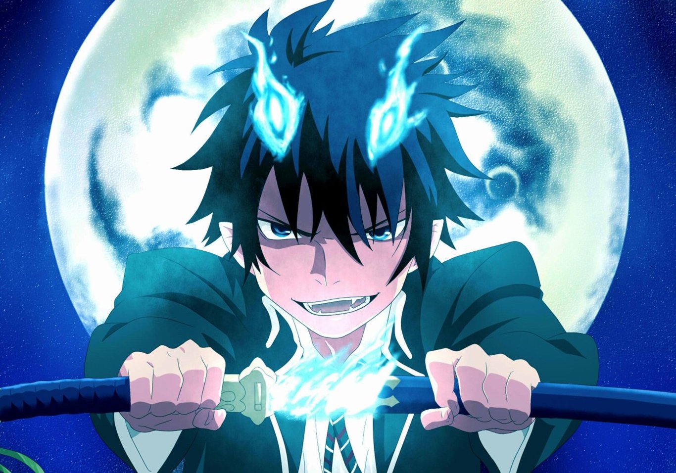 Download Rin Okumura Blue Exorcist Anime Wallpaper