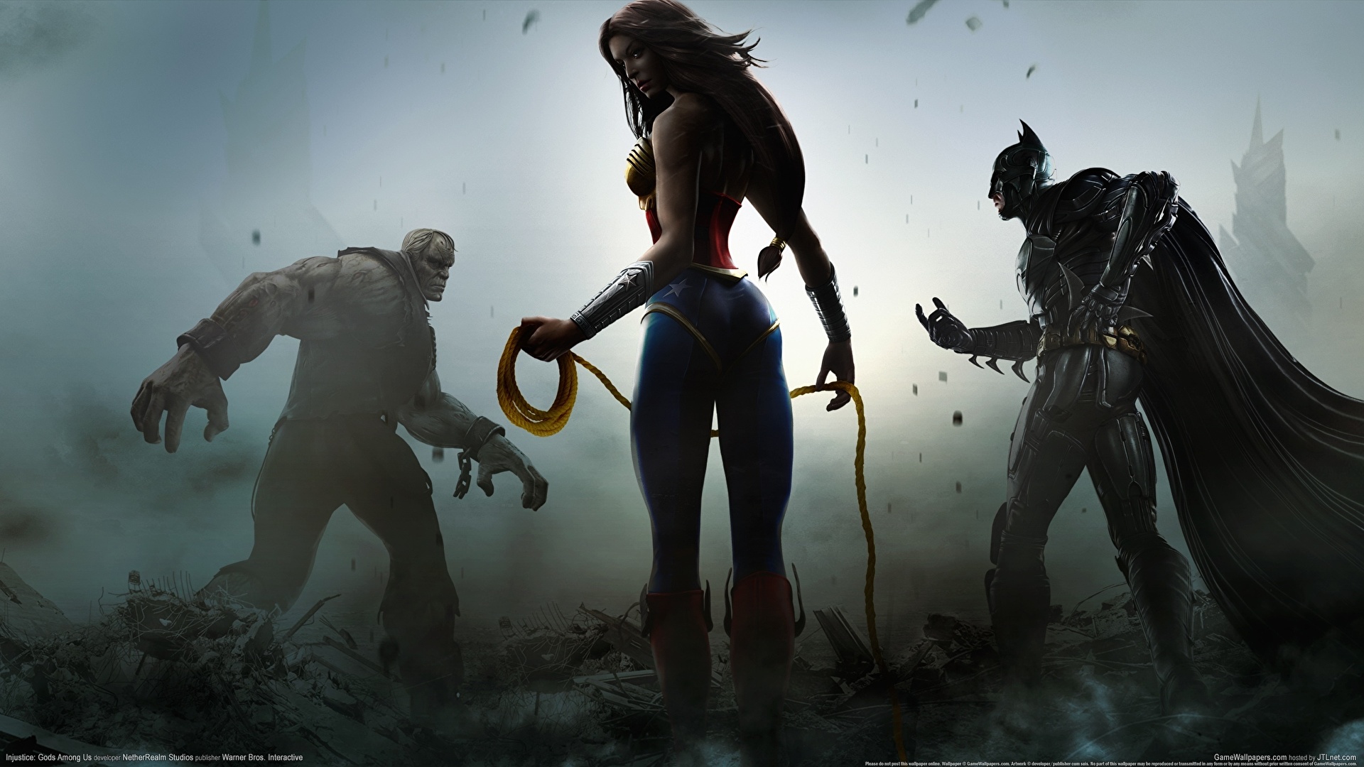 Desktop Wallpaper superheroes Batman hero Wonder Woman 1920x1080
