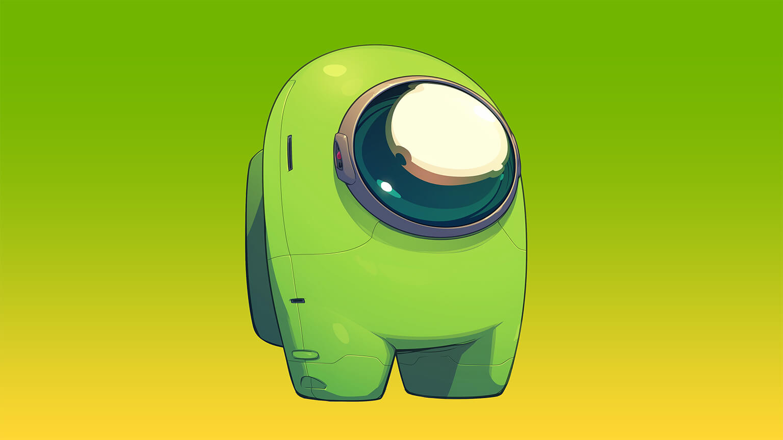 Among Us Green Desktop Wallpaper Us 4K Wallpaper