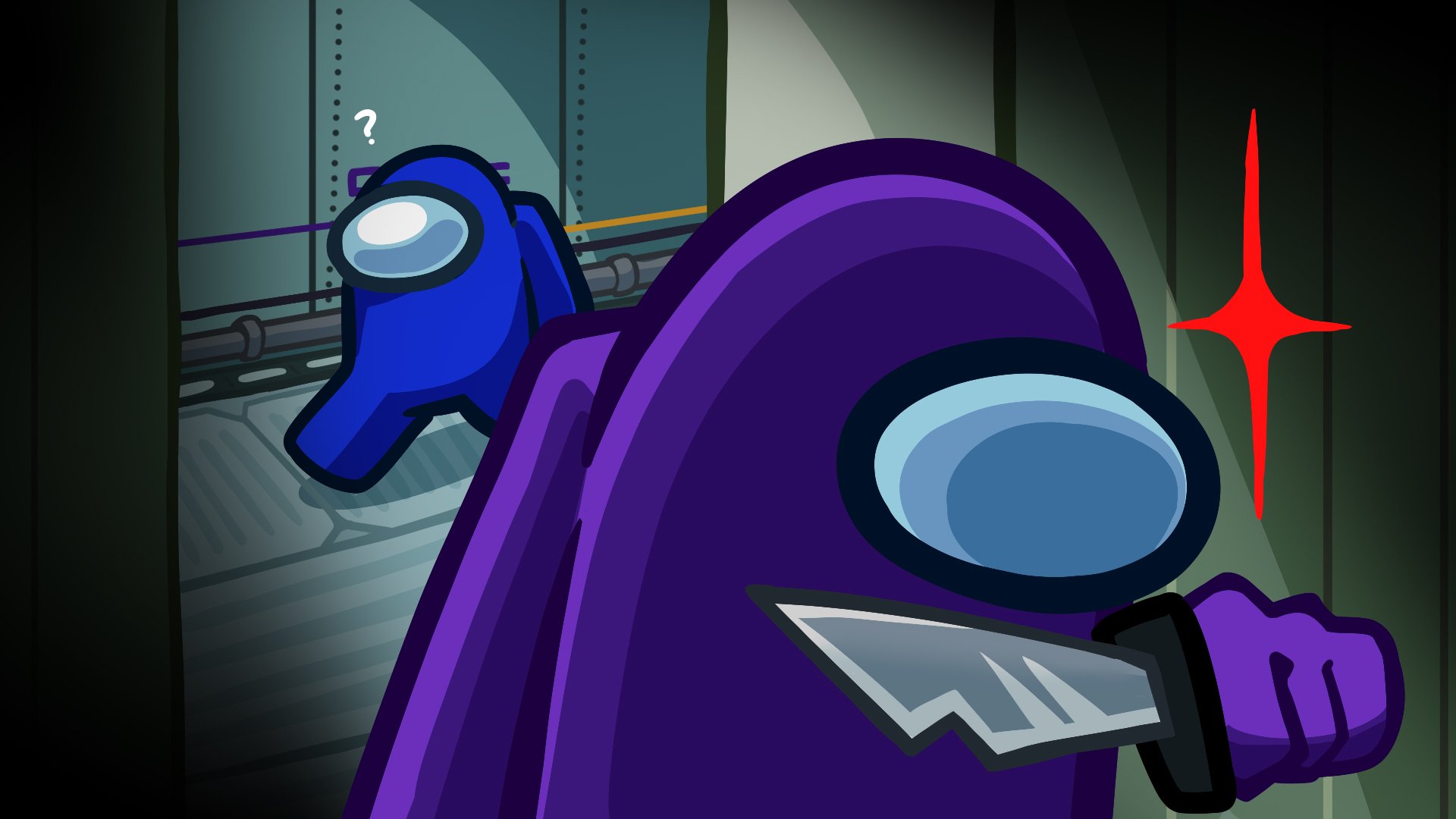 Among Us HD Wallpaper: Sneaky Impostor in Action