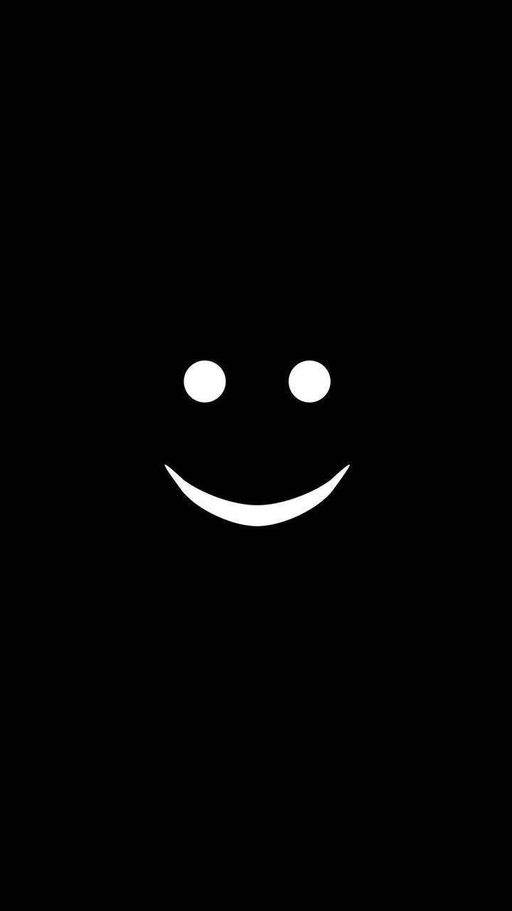 Black white smile wallpaper