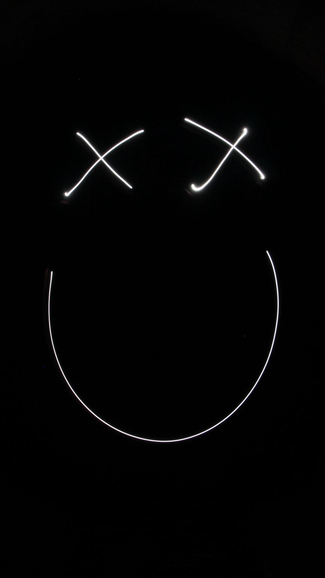 Download wallpaper 1080x1920 smile, smiley, light, lines, freezelight, black samsung galaxy s4, s5, note, sony xperia z, z1, z2, z3, htc one, lenovo vibe HD background