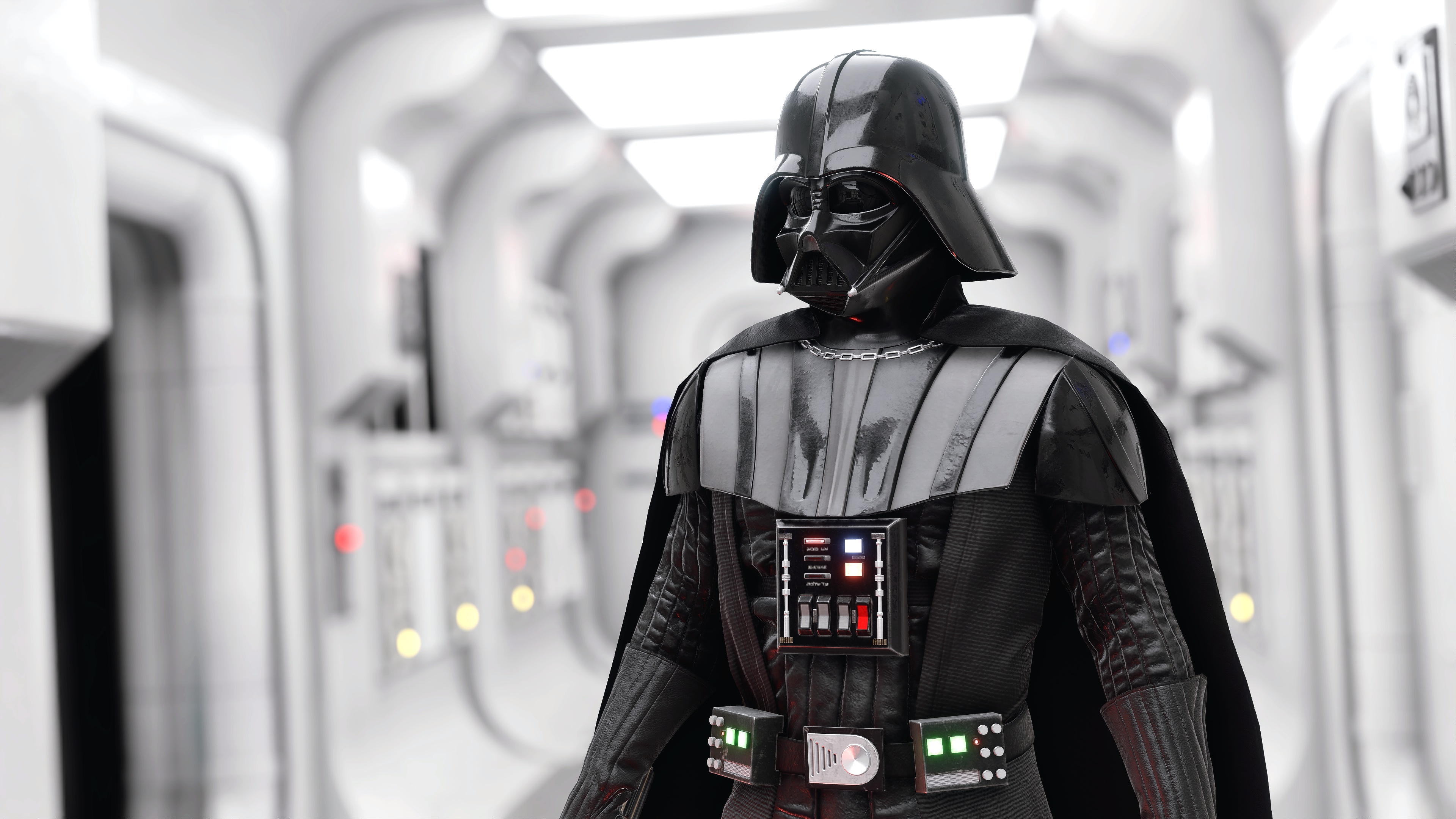 Wallpaper background, Star Wars, costume, helmet, Darth Vader, Star Wars Battlefront II for mobile and desktop, section игры, resolution 3840x2160