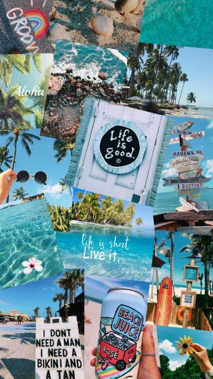 Dreamy Summer Vibes: Get Lost in Blue Aesthetic Wallpaper for iPhone