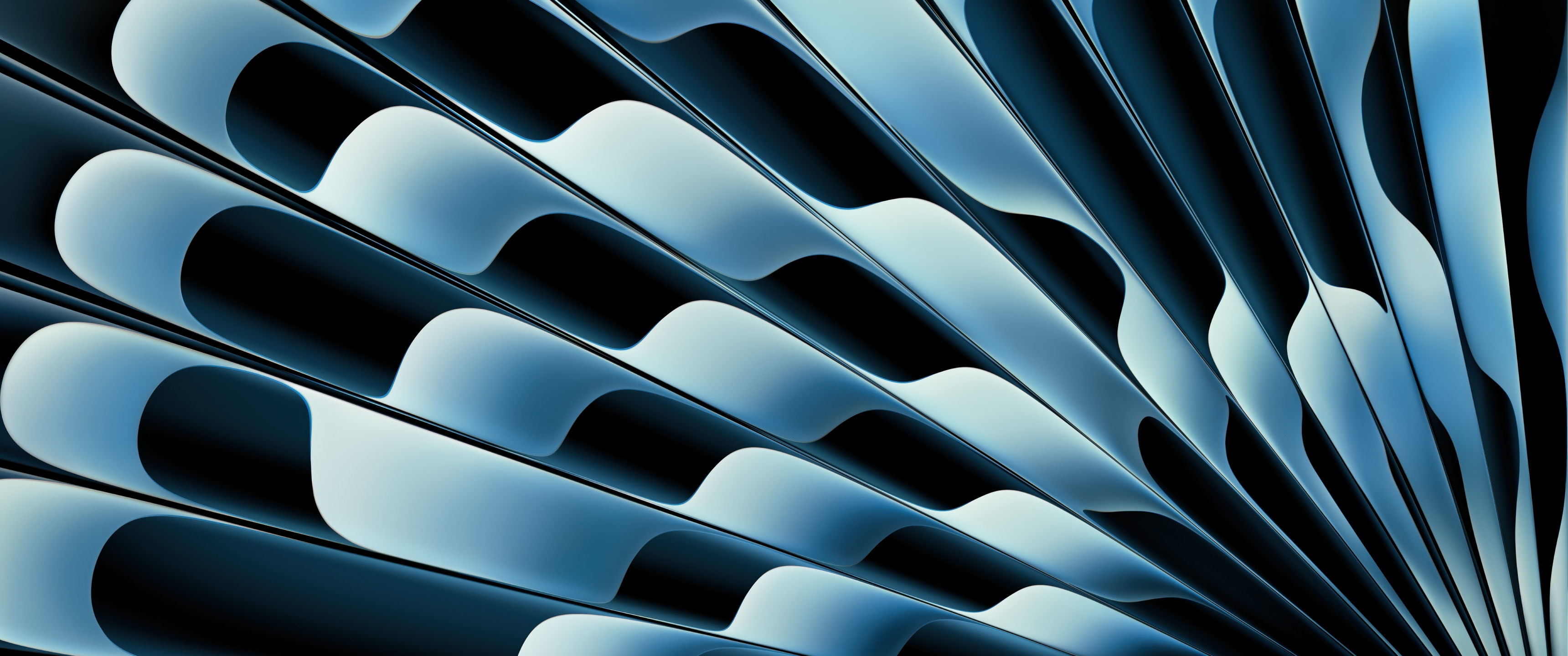 MacBook Air 2025 Wallpaper 4K, Stock, Blue abstract