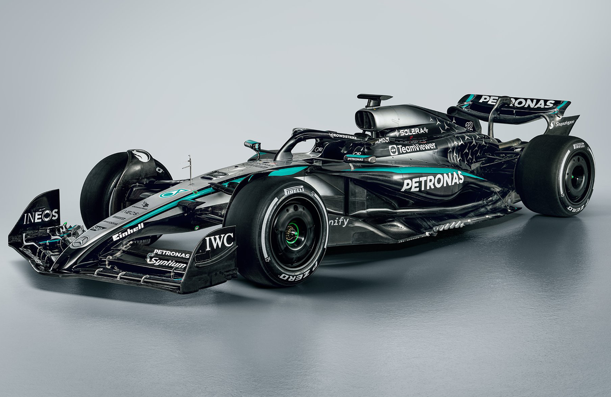 Mercedes reveals first picture of its 2025 F1 car