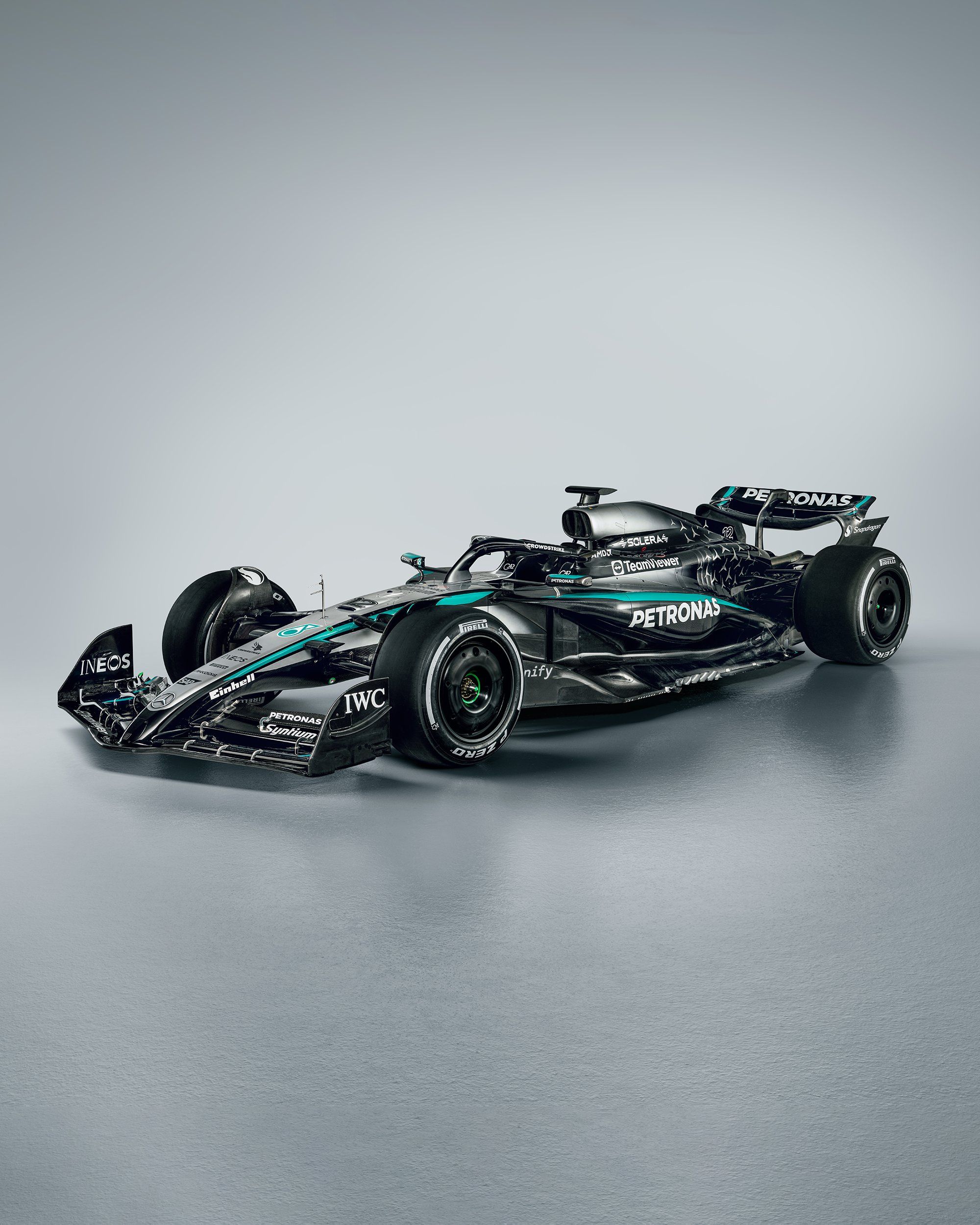 Mercedes showcases 2025 F1 car ahead of Bahrain shakedown