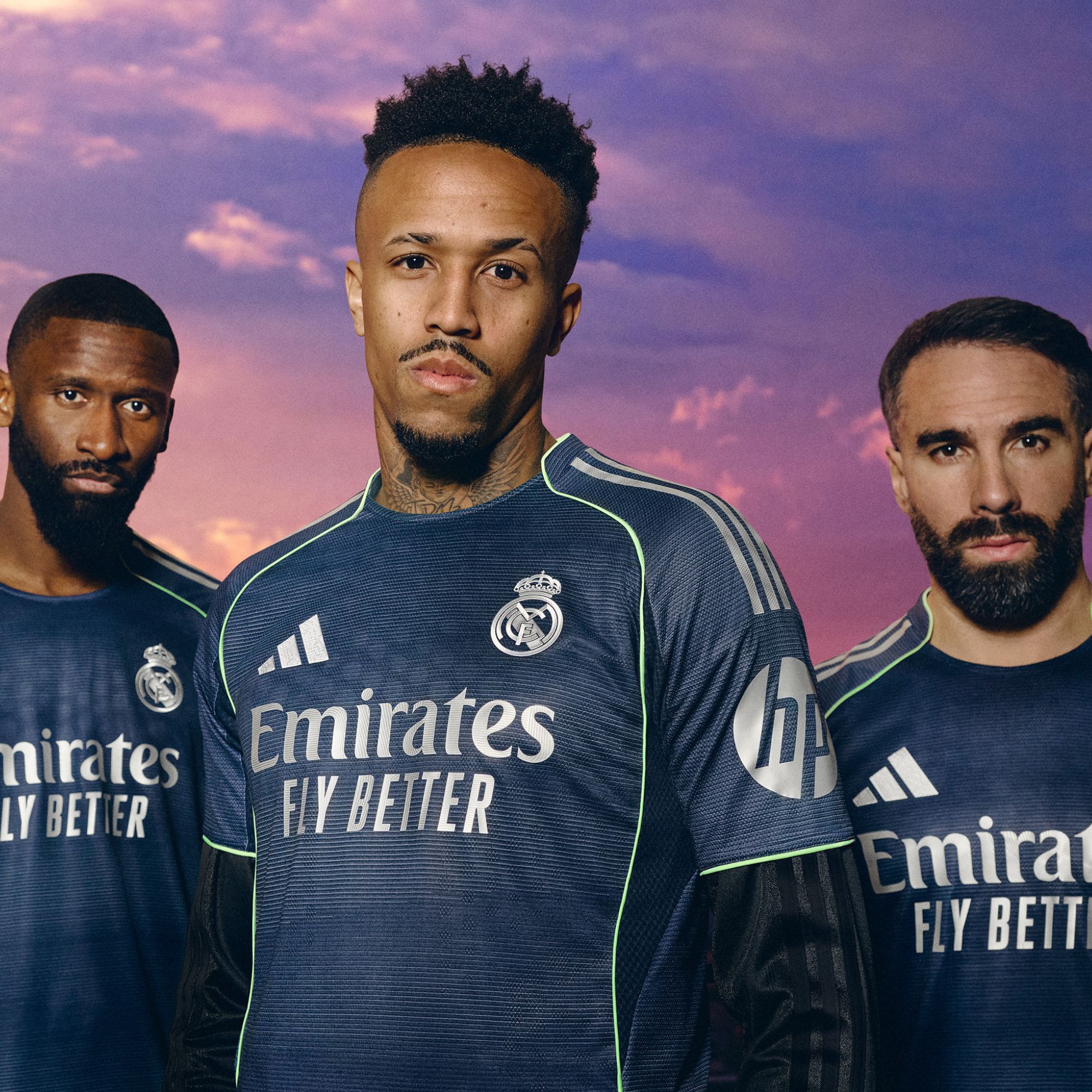 Real Madrid's 2025 26 Away Kit By Adidas Honors The Bernabéu At Night. House Of Heat°