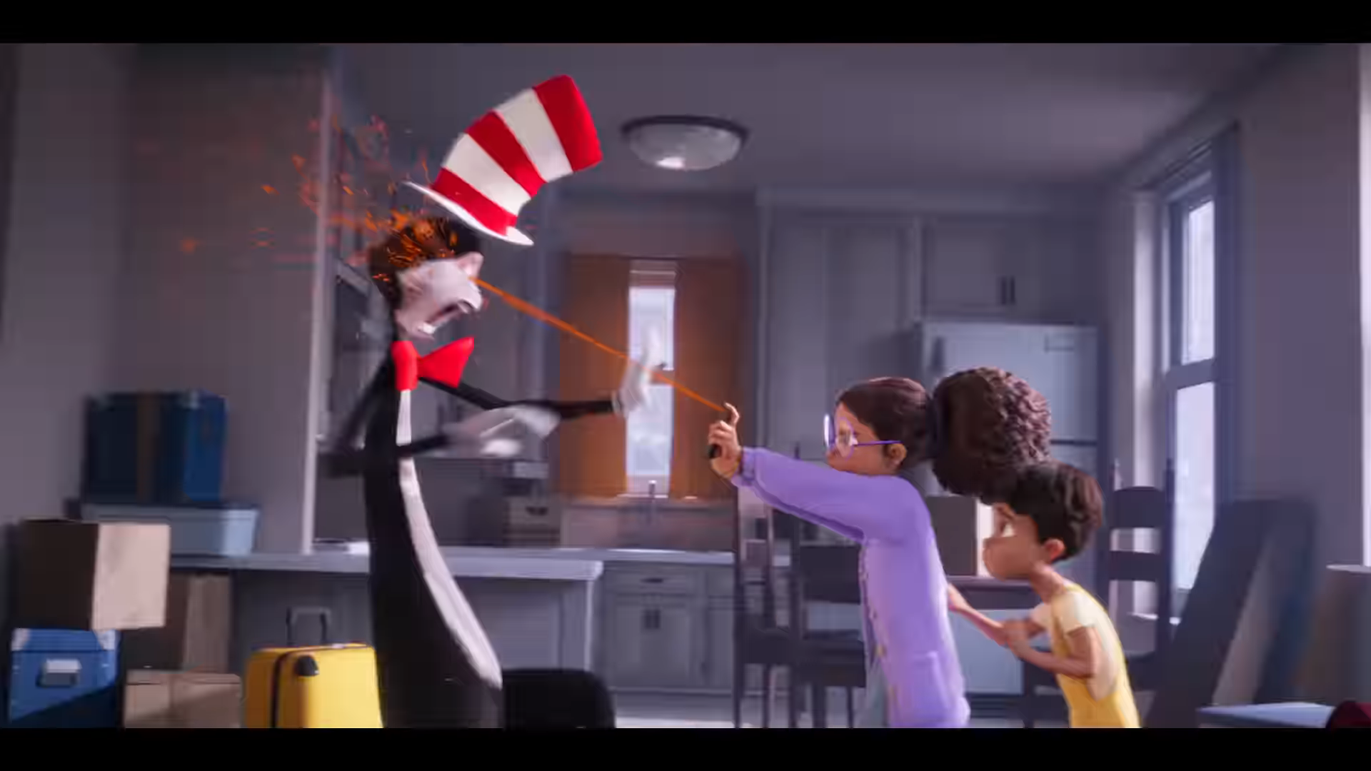 The new 2026 Cat In The Hat movie is literally just deltarune with the place Cat goes to for his job to help kids is literally just a dark world LOL with