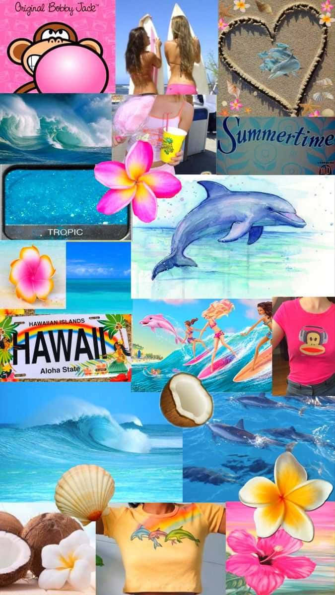 Download Tropical Summer Collage Wallpaper