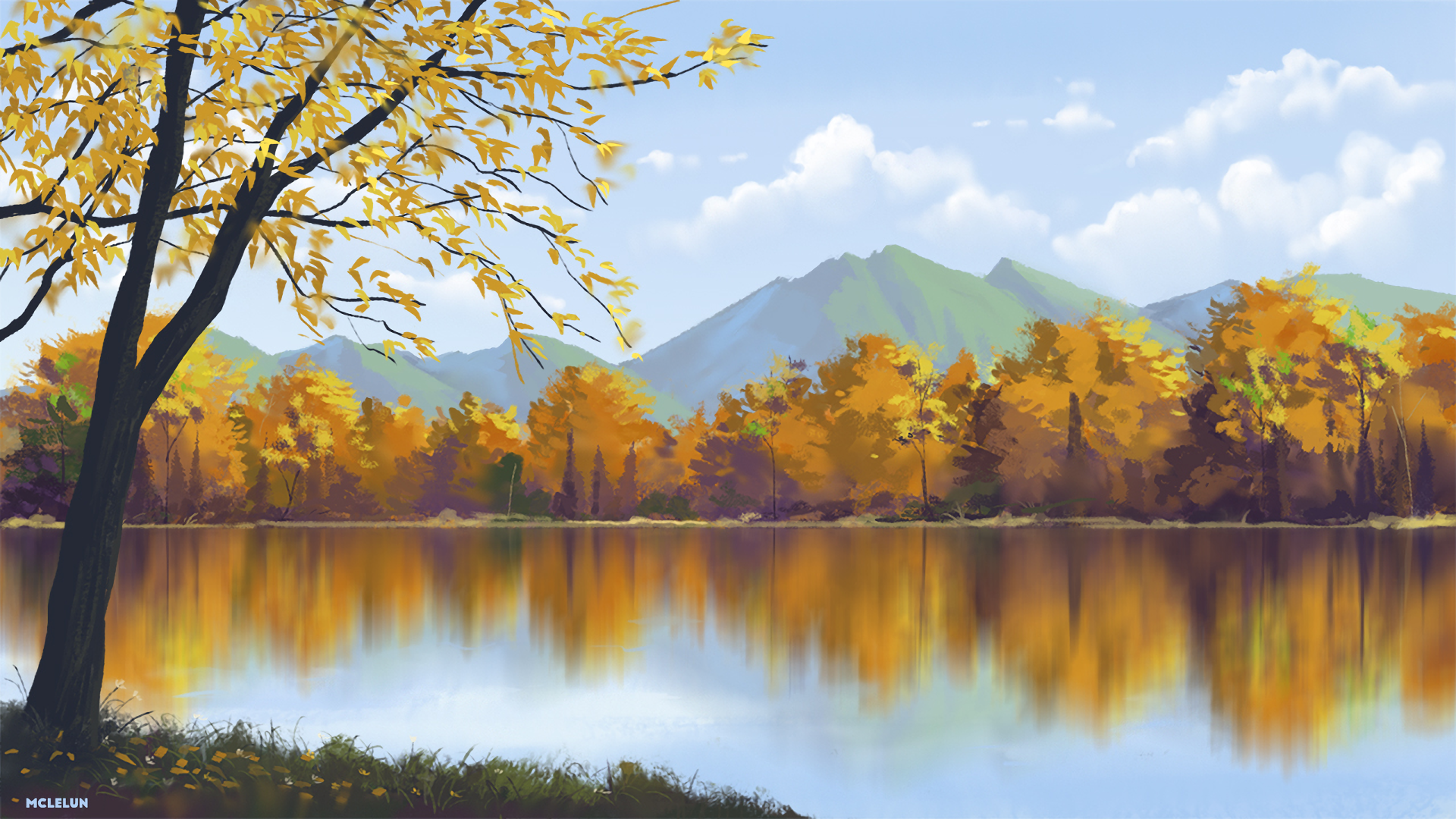 Anime Lake Serenity Original Wallpaper