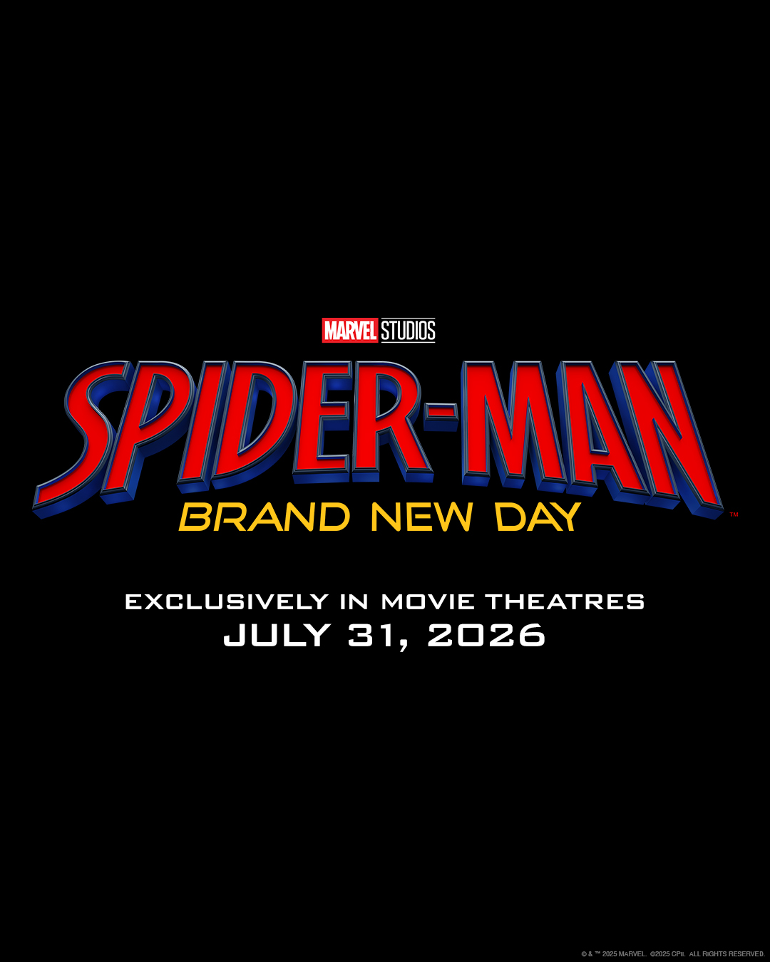 Spider Man: Brand New Day. Sony Picture Entertaiment