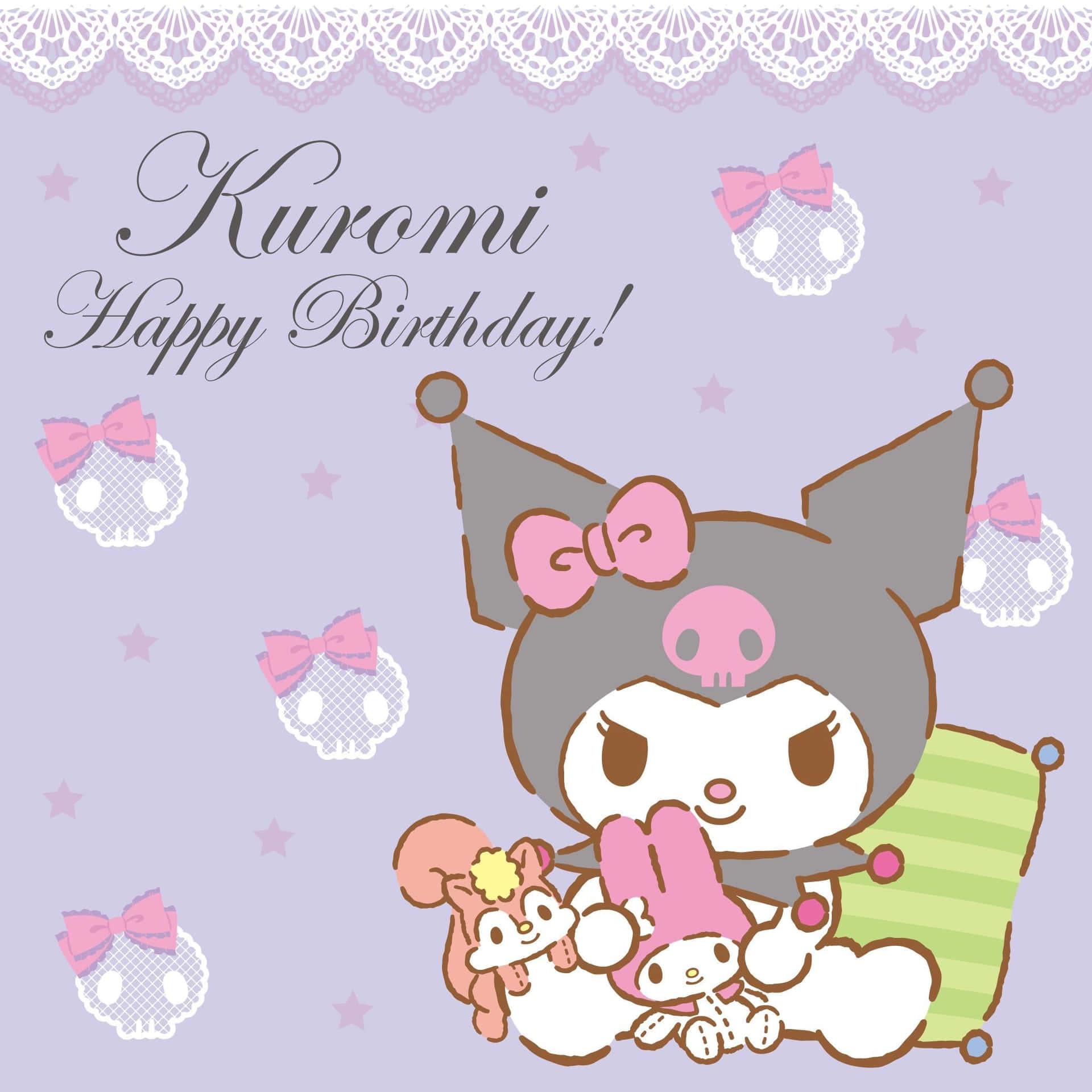 Download Celebrating Kuromi's Birthday with Fun and Excitement! Wallpaper