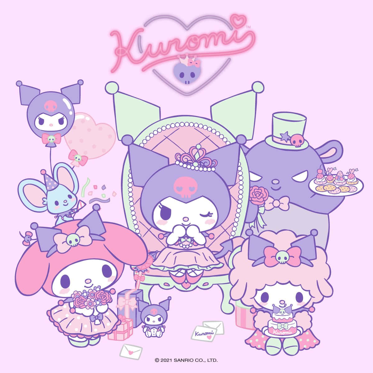 Download Join Kuromi's Fun Filled Birthday Bash! Wallpaper