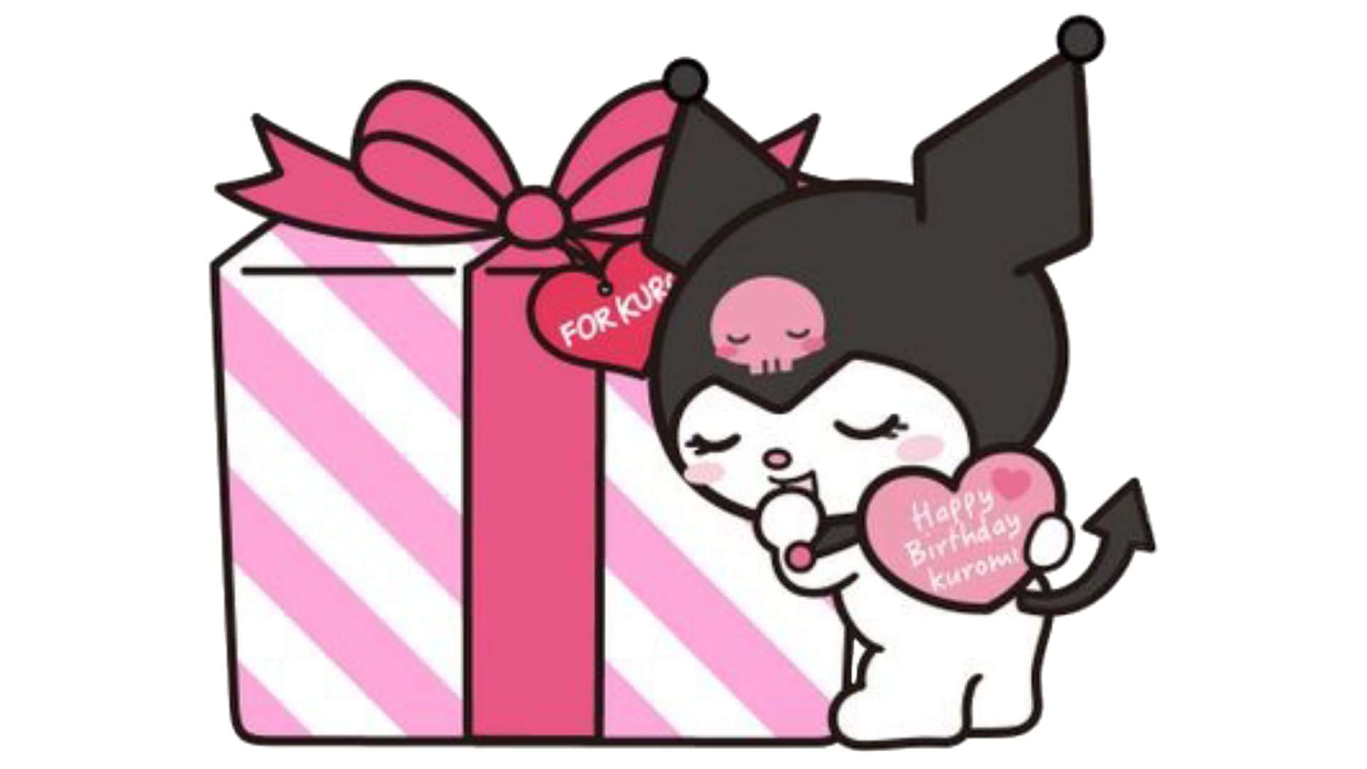 Download Caption: Celebrating Kuromi's Special Day Wallpaper