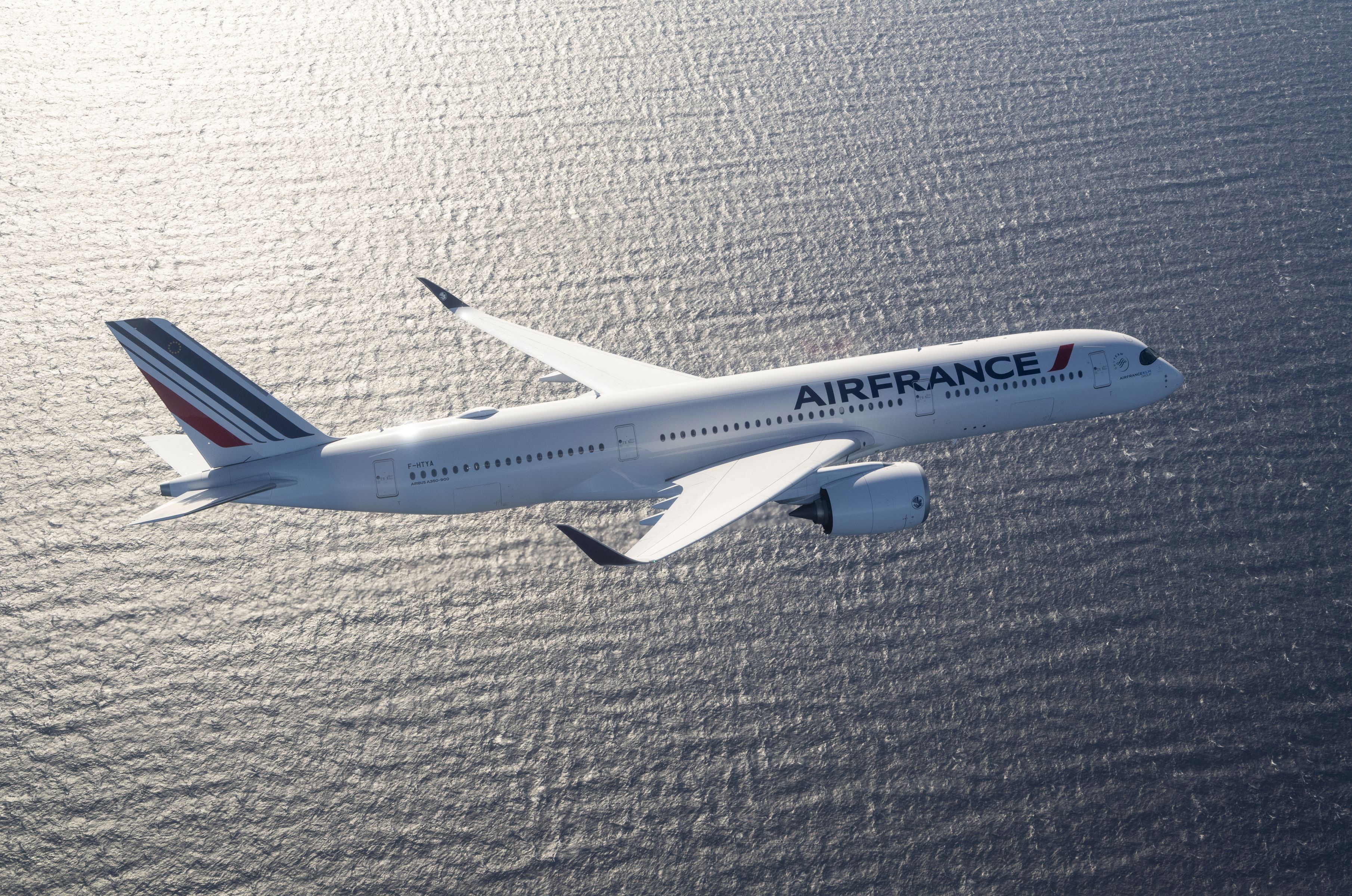 Wallpaper Sea, Airbus, Air France, Wing, Airbus A350 900, A Passenger Plane, Airbus A350 XWB For Mobile And Desktop, Section авиация, Resolution 3620x2400
