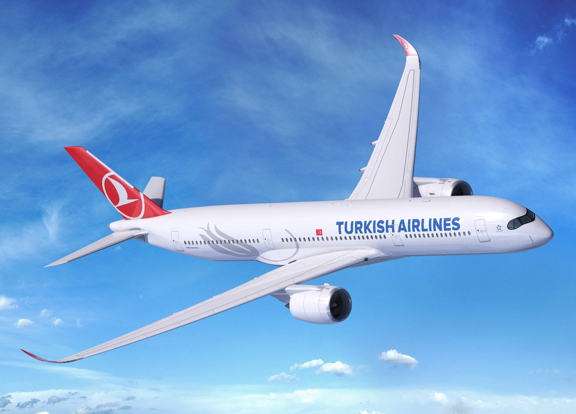 Download Turkish Airlines Airbus A350 900 Model Wallpaper