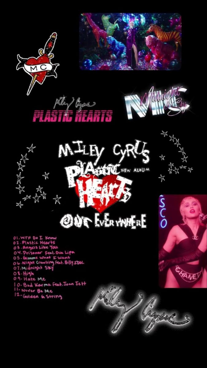 Plastic Hearts Cyrus Wallpaper