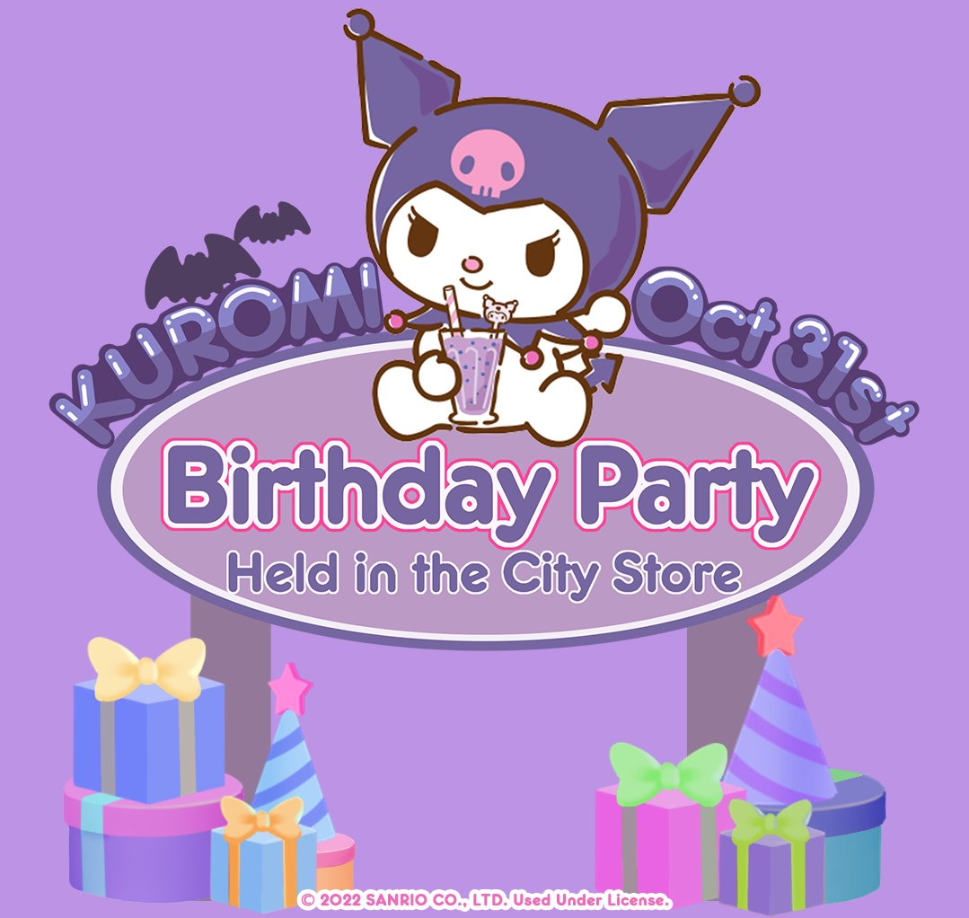 Kuromi Birthday Party. My Hello Kitty Cafe