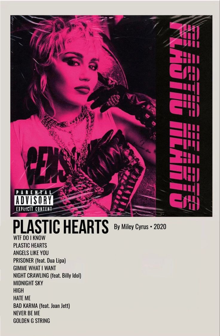 miley cyrus album cover poster
