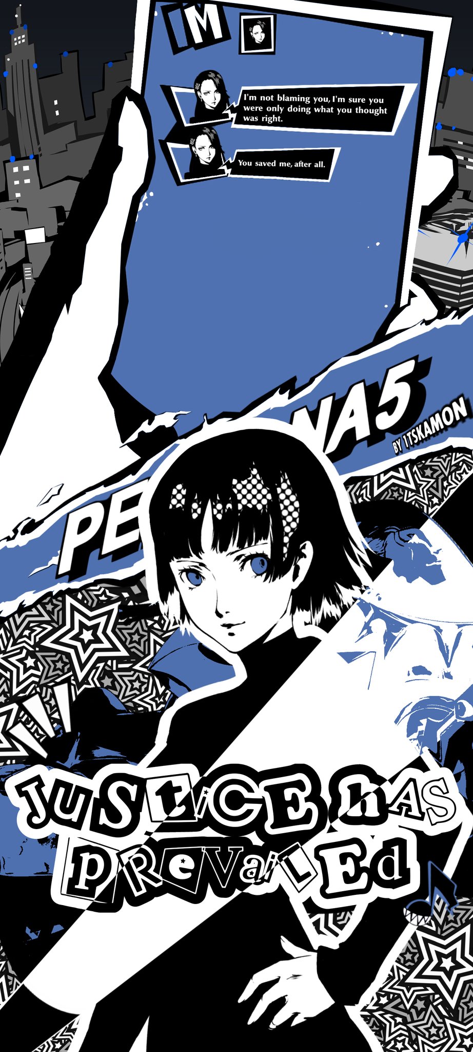 Kamon 5 themed wallpaper (Makoto ver.)