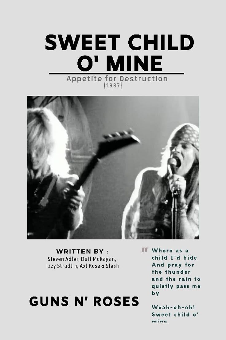 Guns N' Roses Child O' Mine