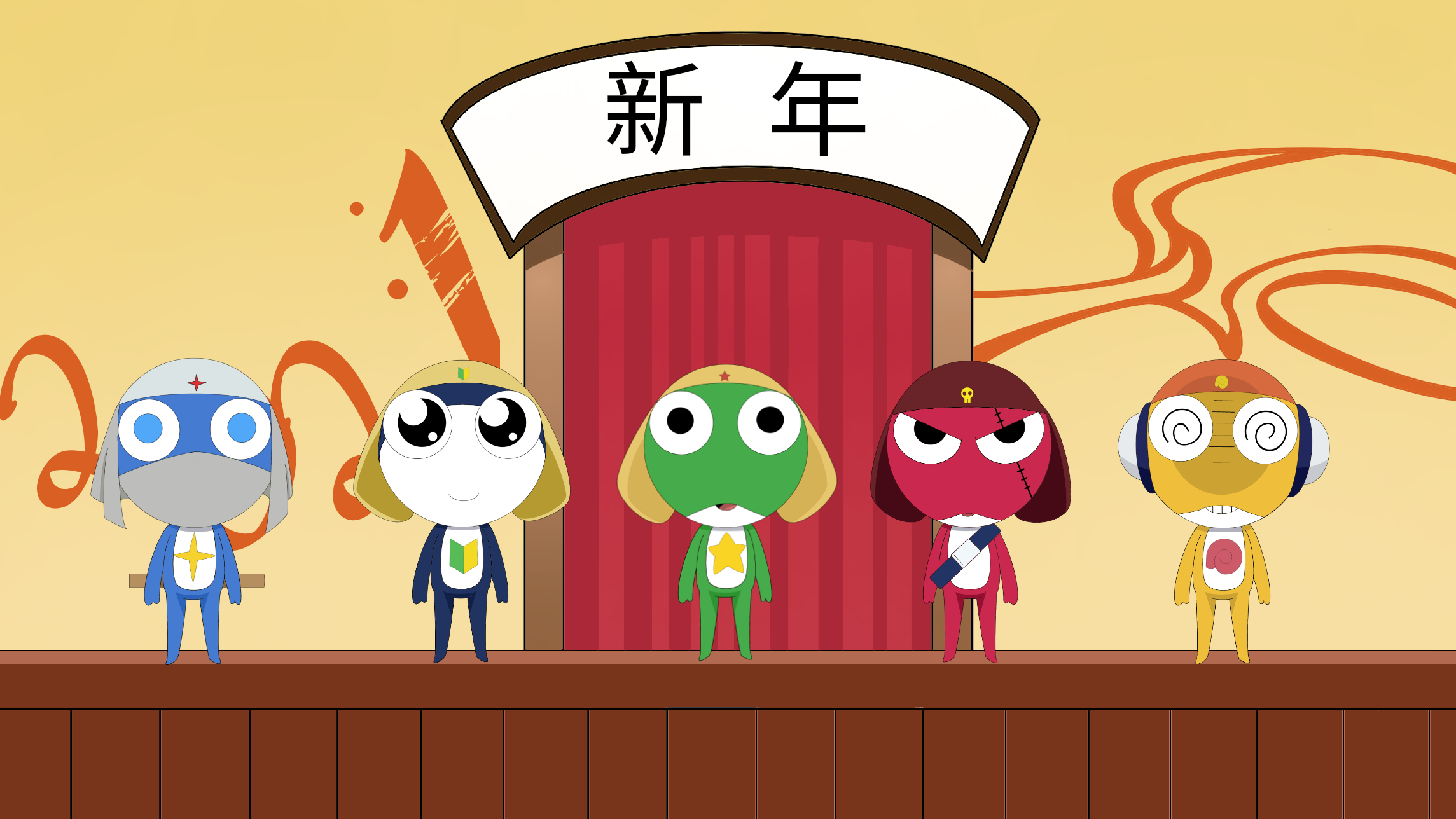 Keroro Platoon New Year 2021 (Keroro Gunso) by Z A Y N O S
