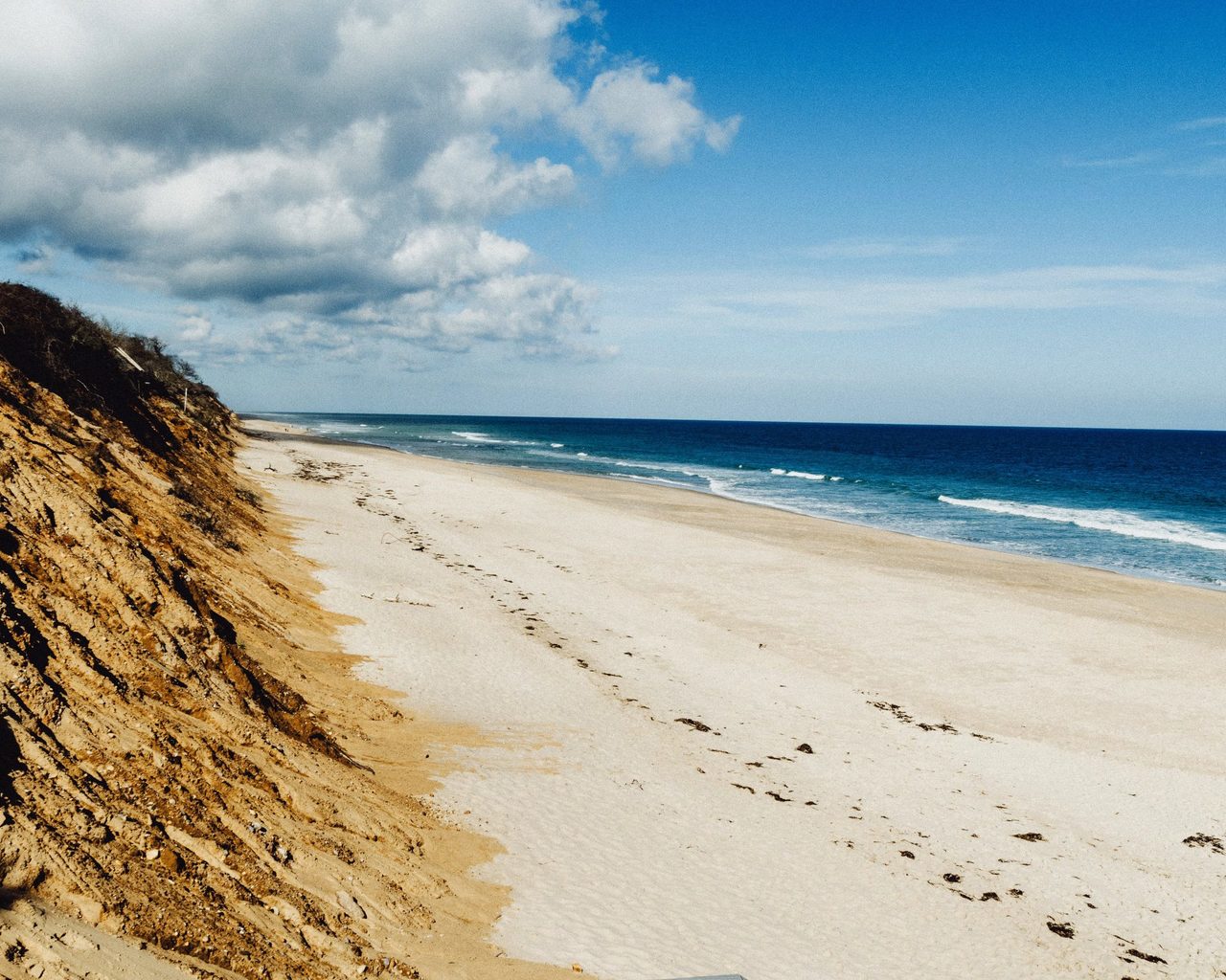 Cape Cod beach in the autumn