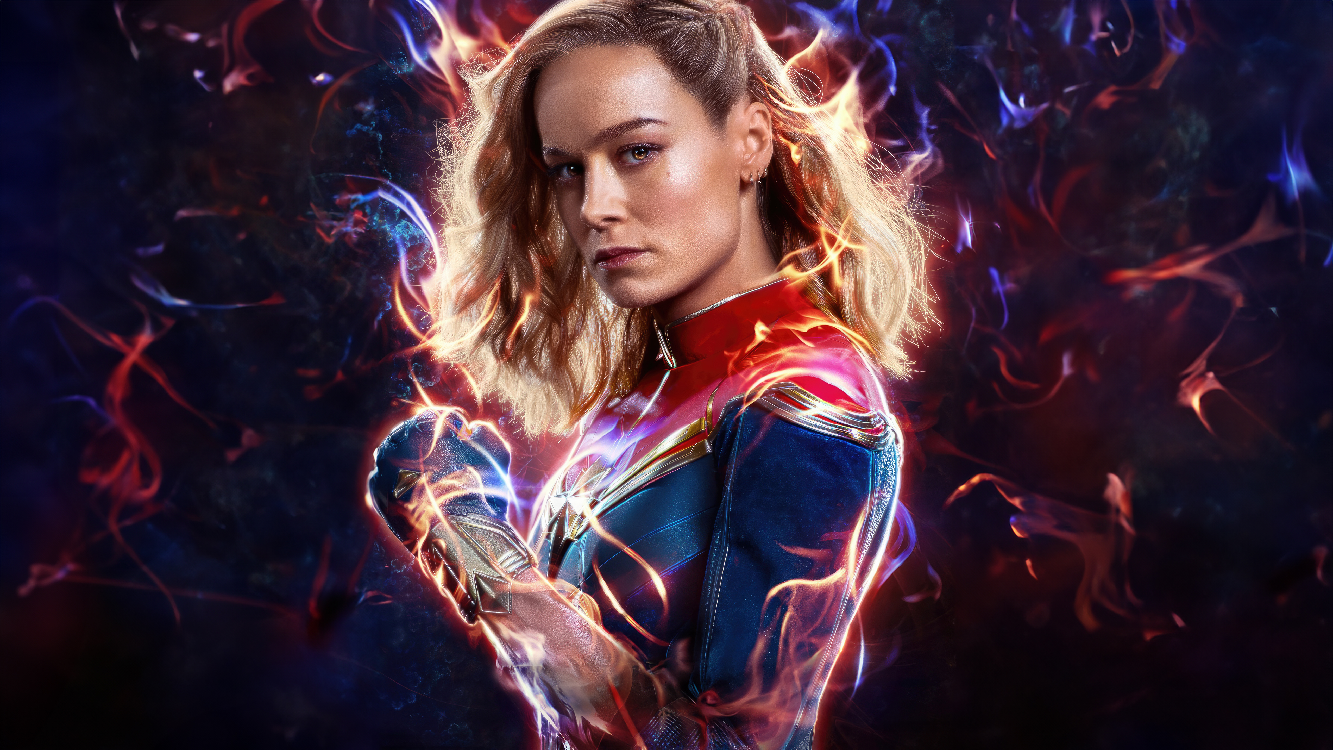 Brie Larson Wallpaper 4K, The Marvels, Captain Marvel